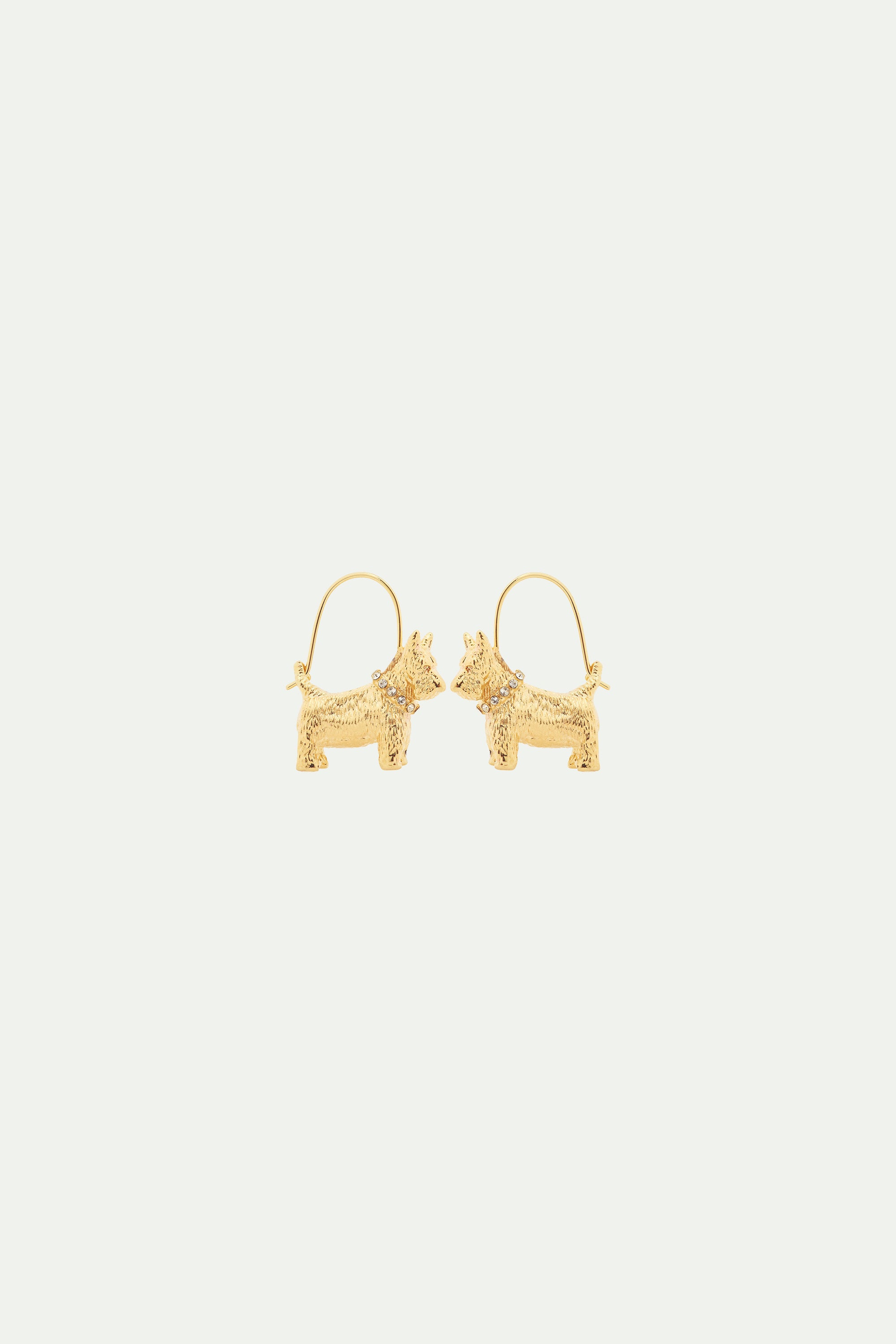 Westie post earrings