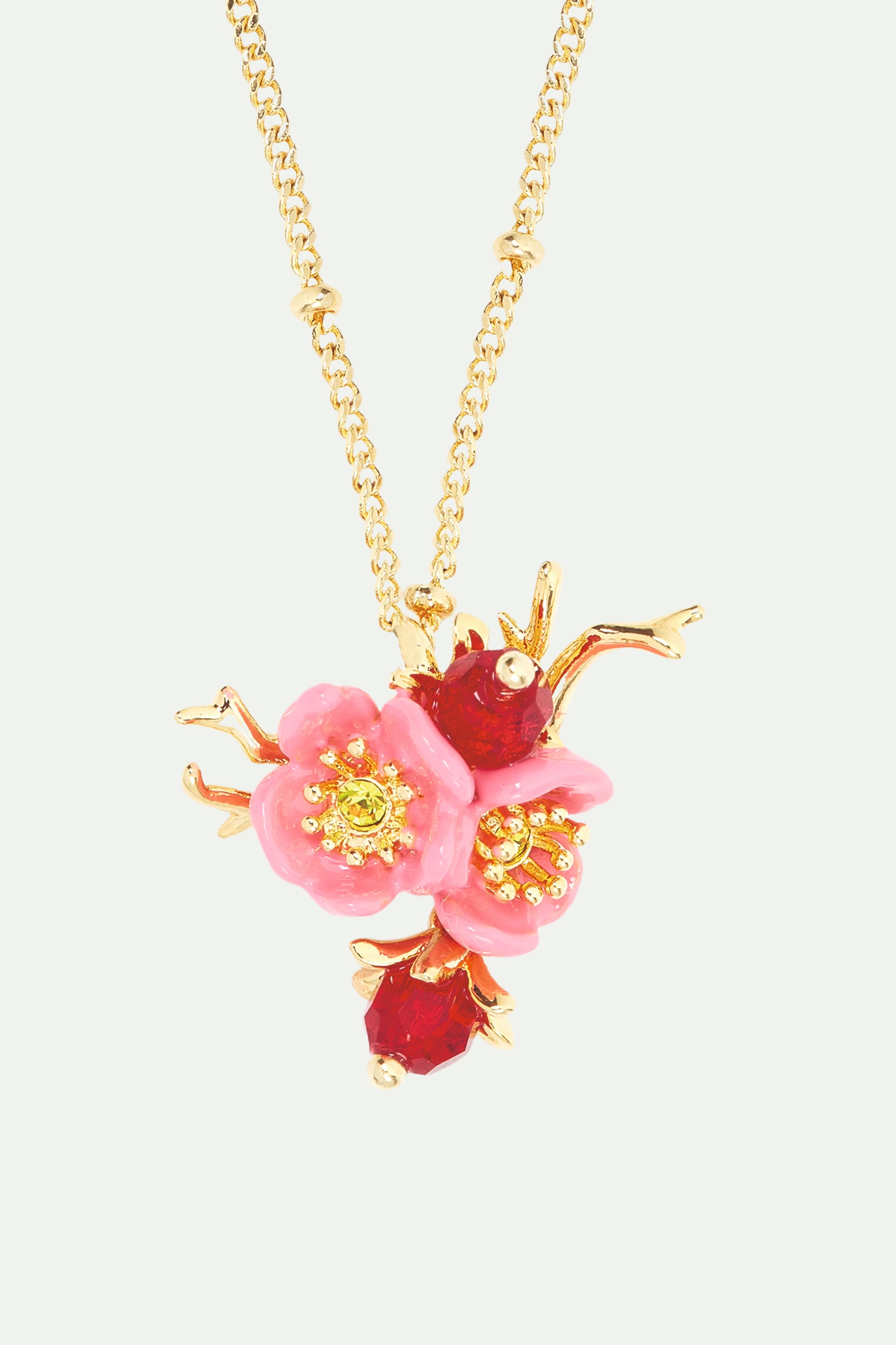 Plum blossom pendant necklace