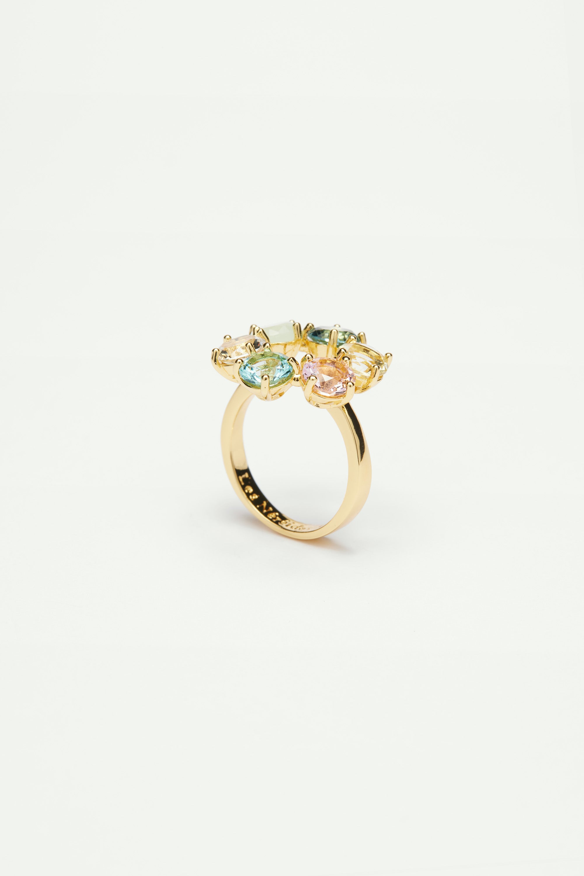 La Diamantine Acqua Azzura Thin 6 Stones Ring
