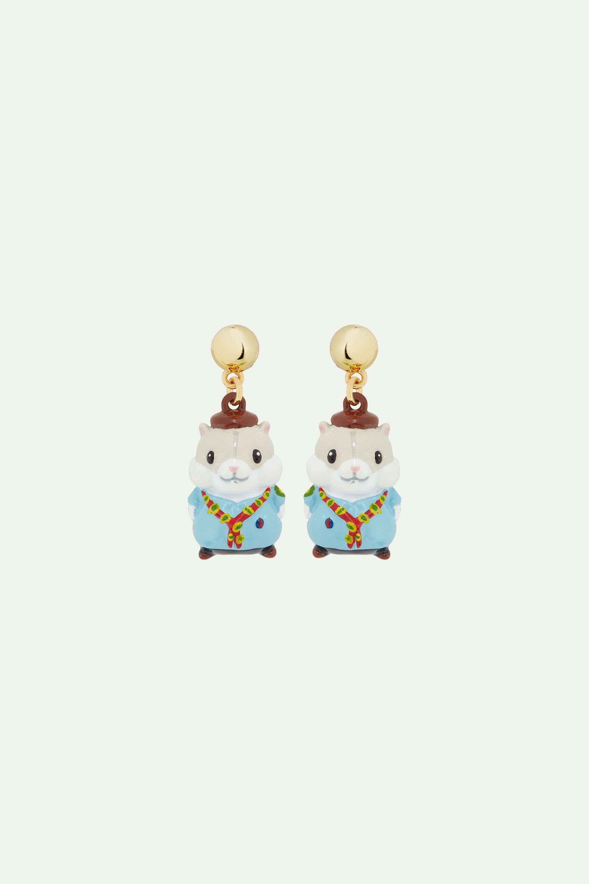 Scout hamster earrings