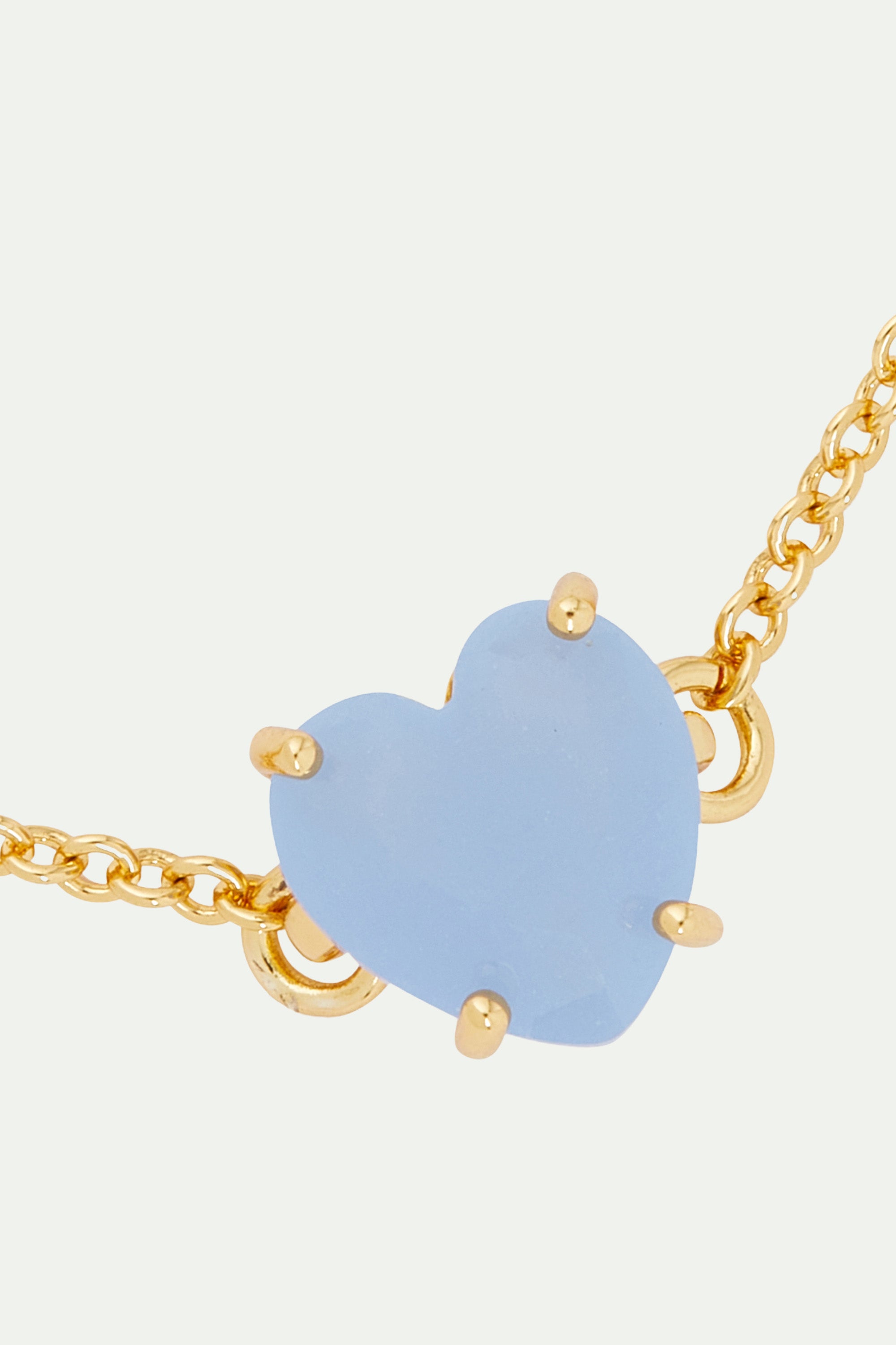 Sky blue Diamantine heart fine bracelet