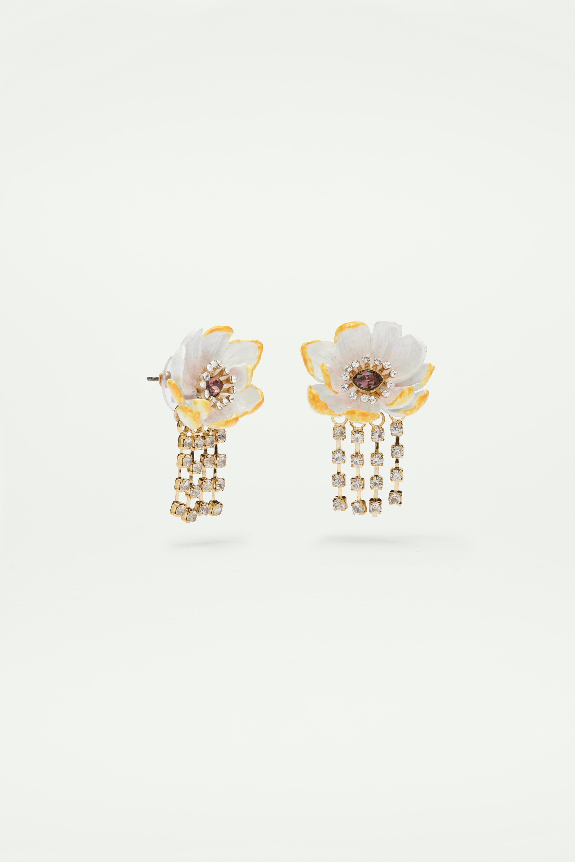Wild rose post earrings
