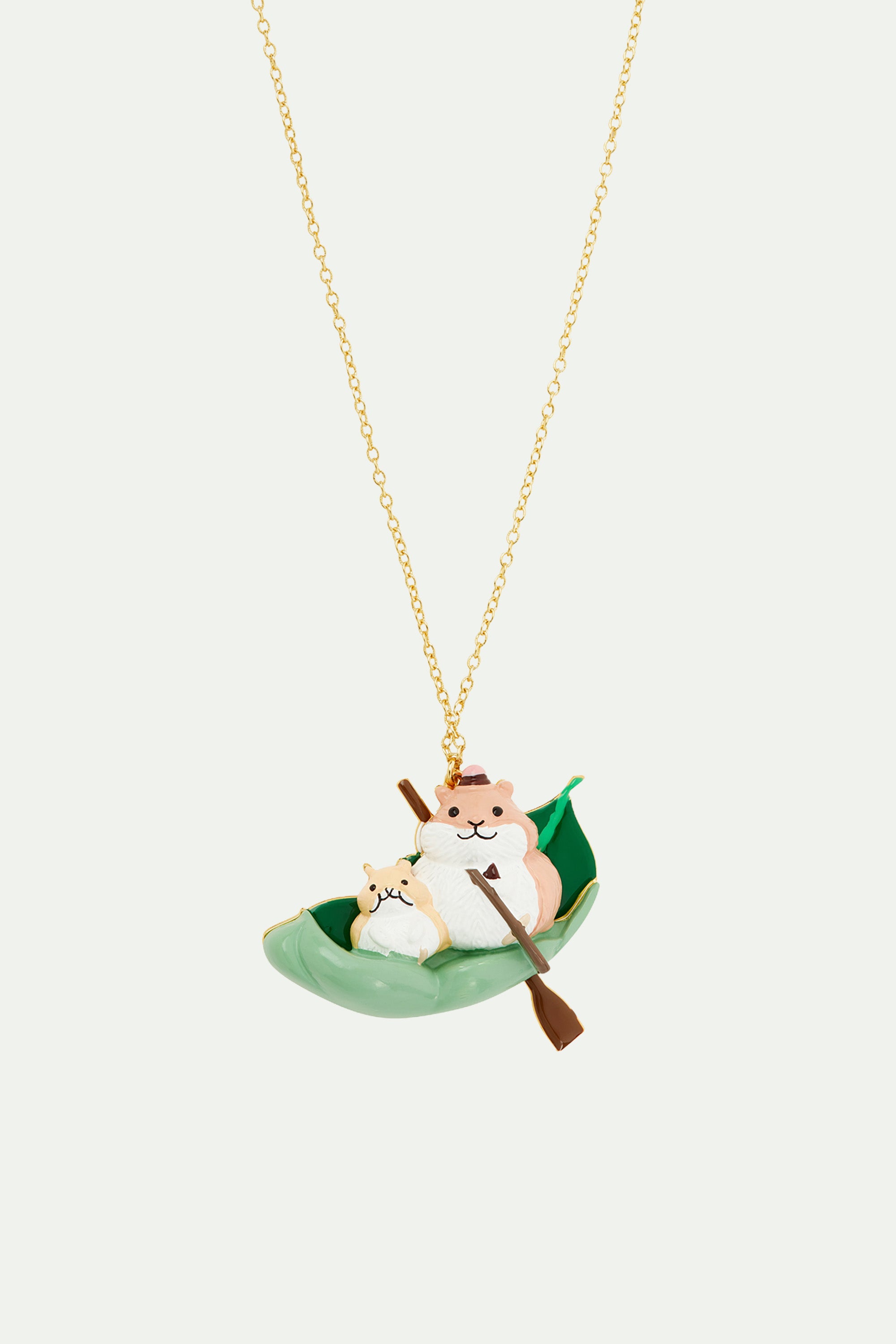 Exploring hamsters pendant necklace