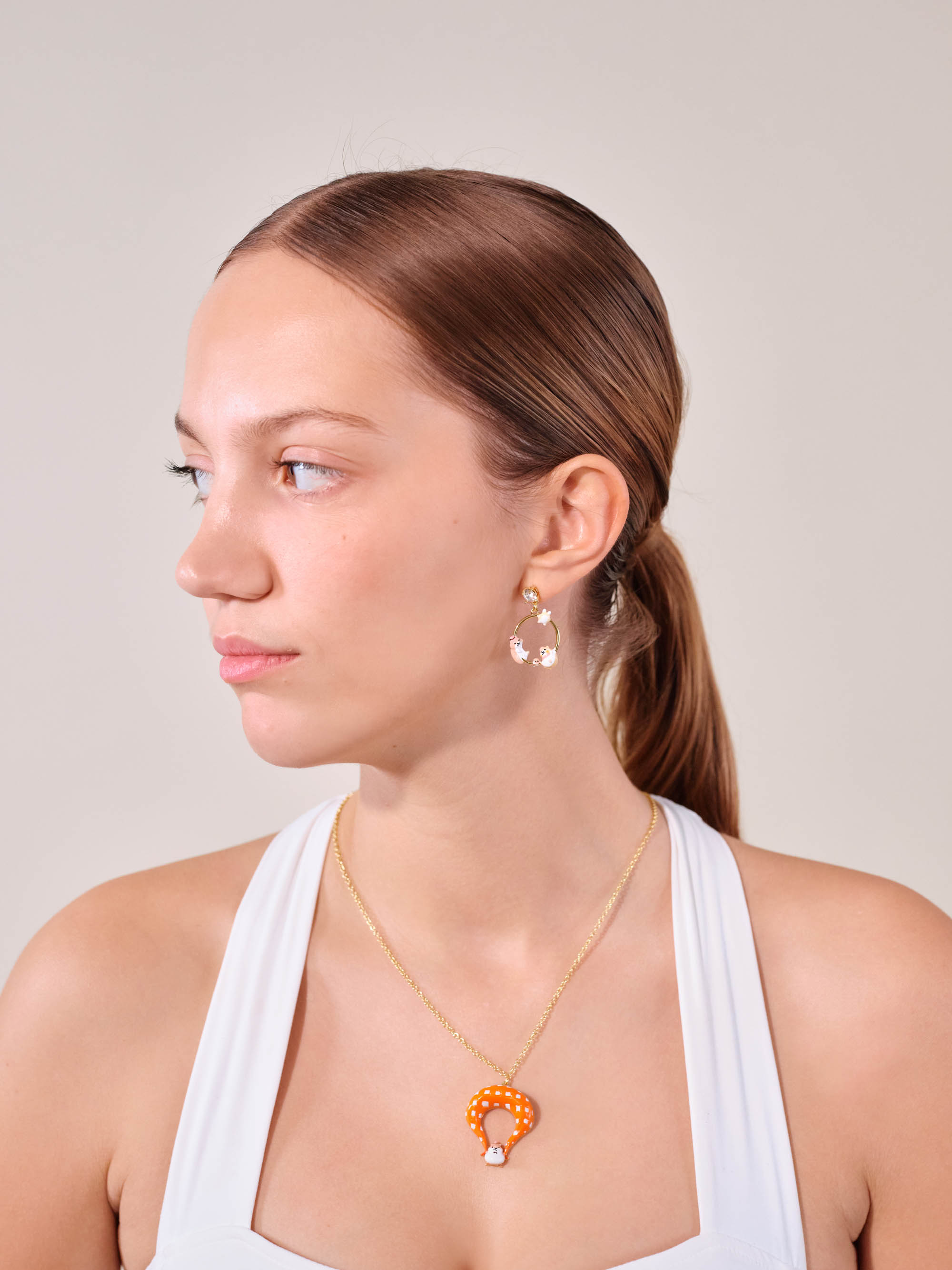 Hamster family earrings