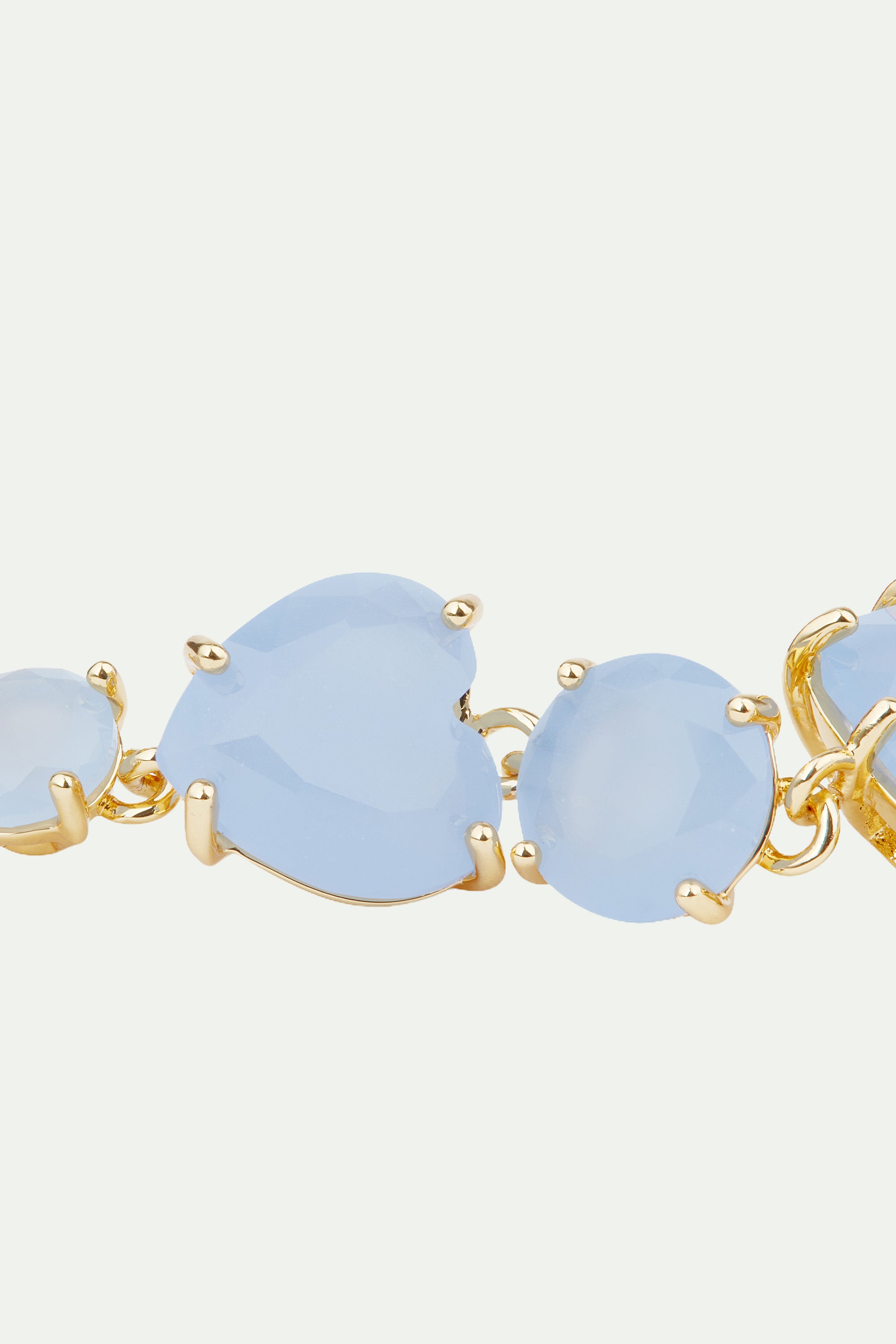 Sky blue Diamantine 7 stone post earrings