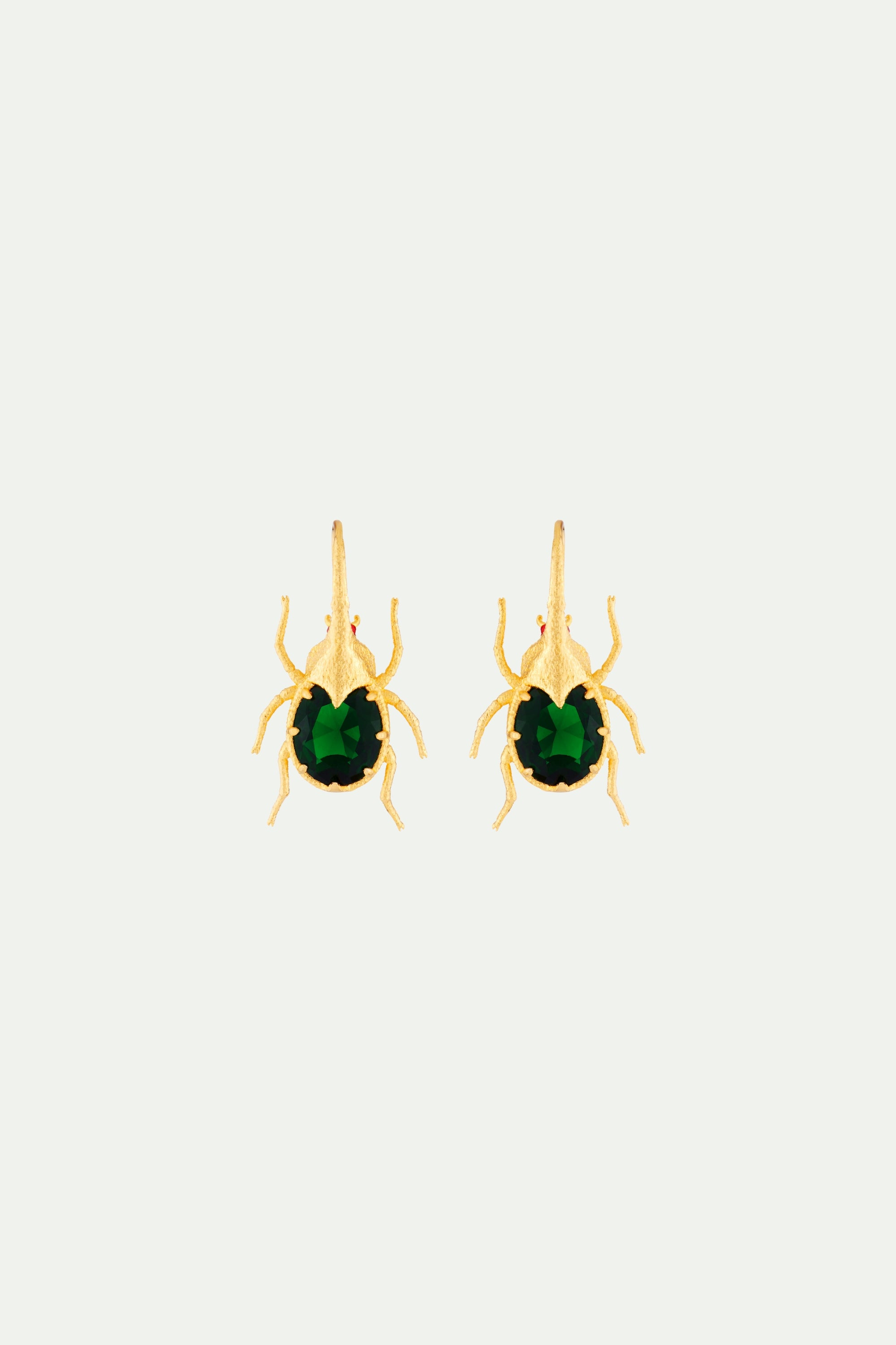 Beetle Hook Earrings
