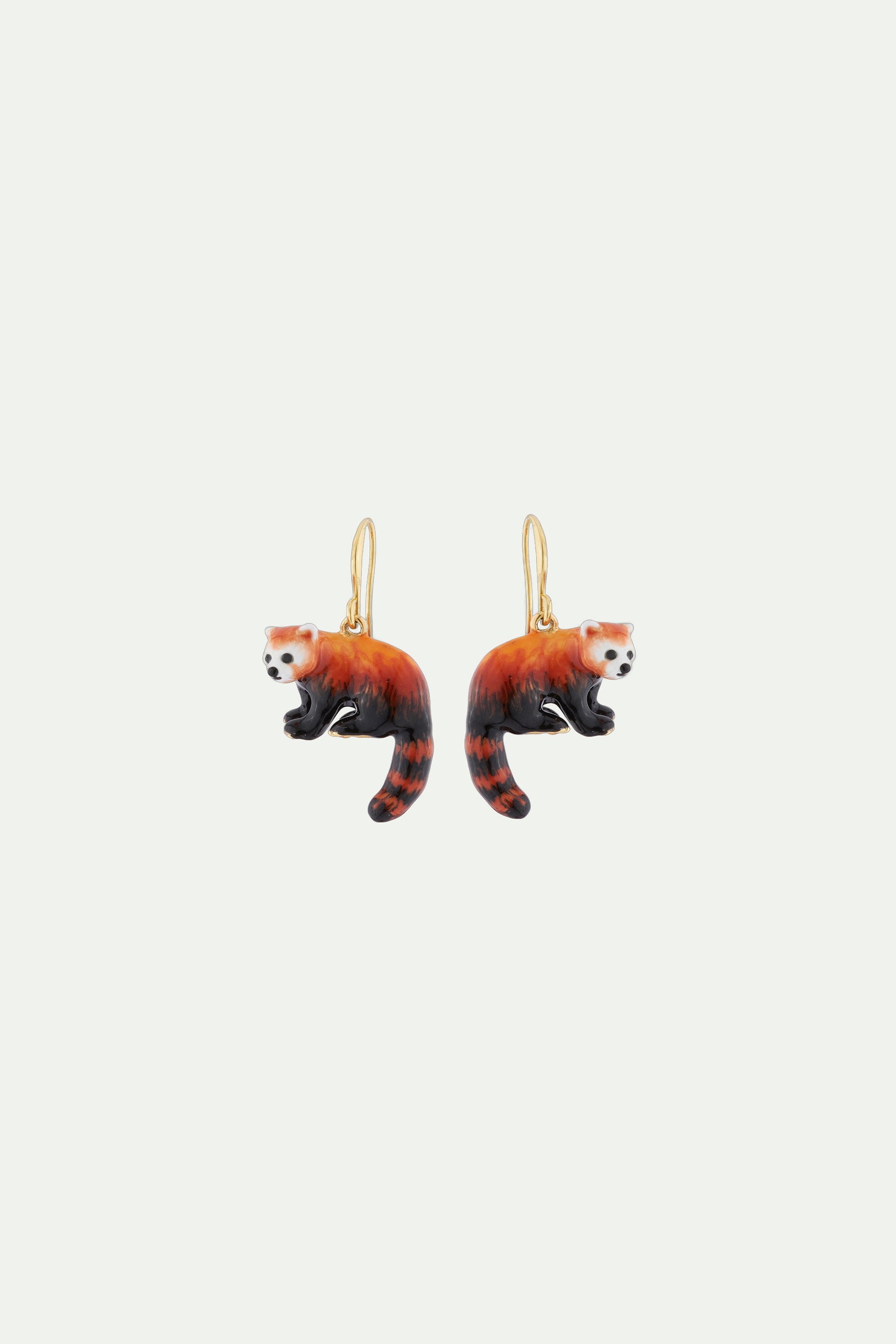 Red Panda Hook Earrings
