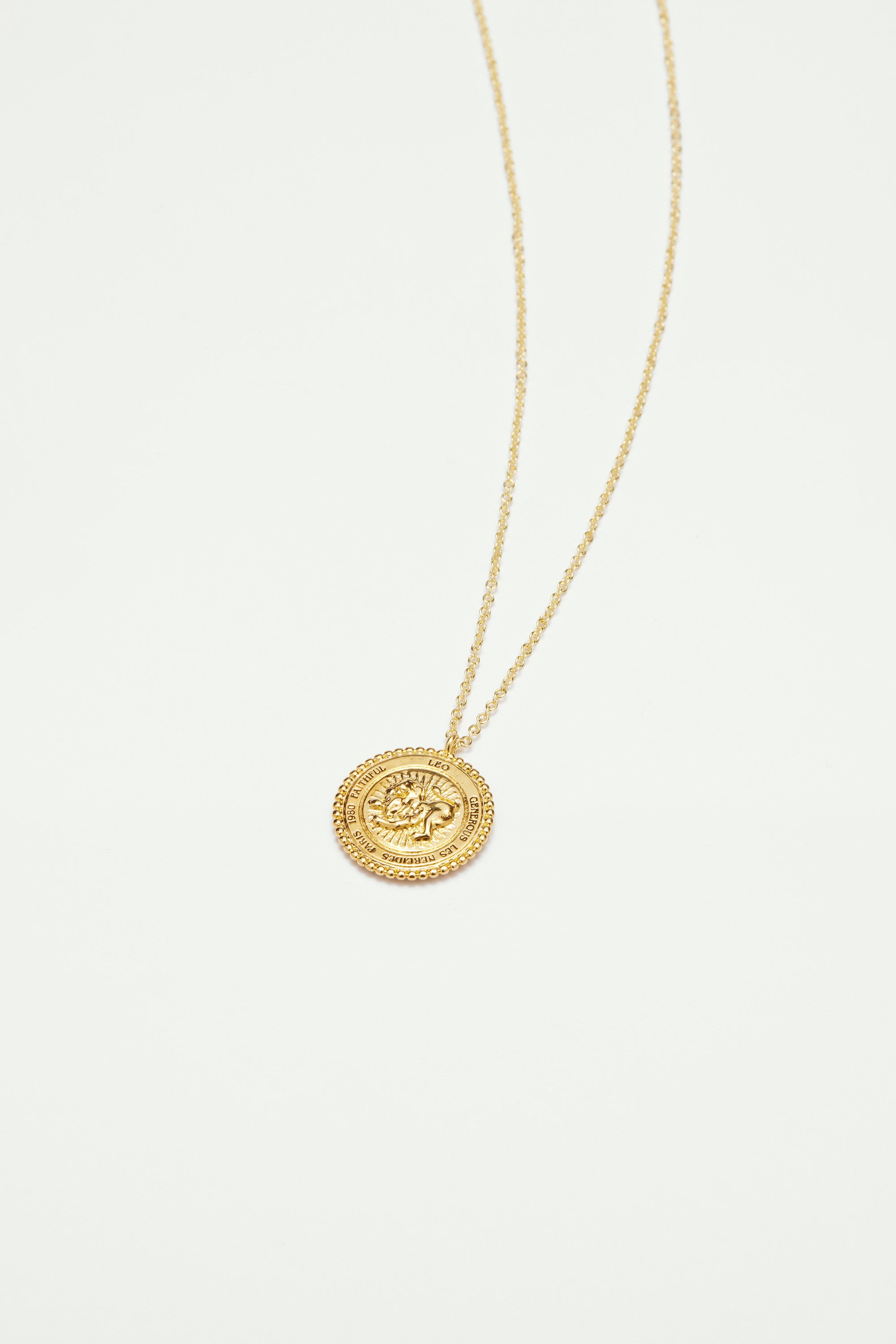 Pendant Necklace Leo Zodiac Sign