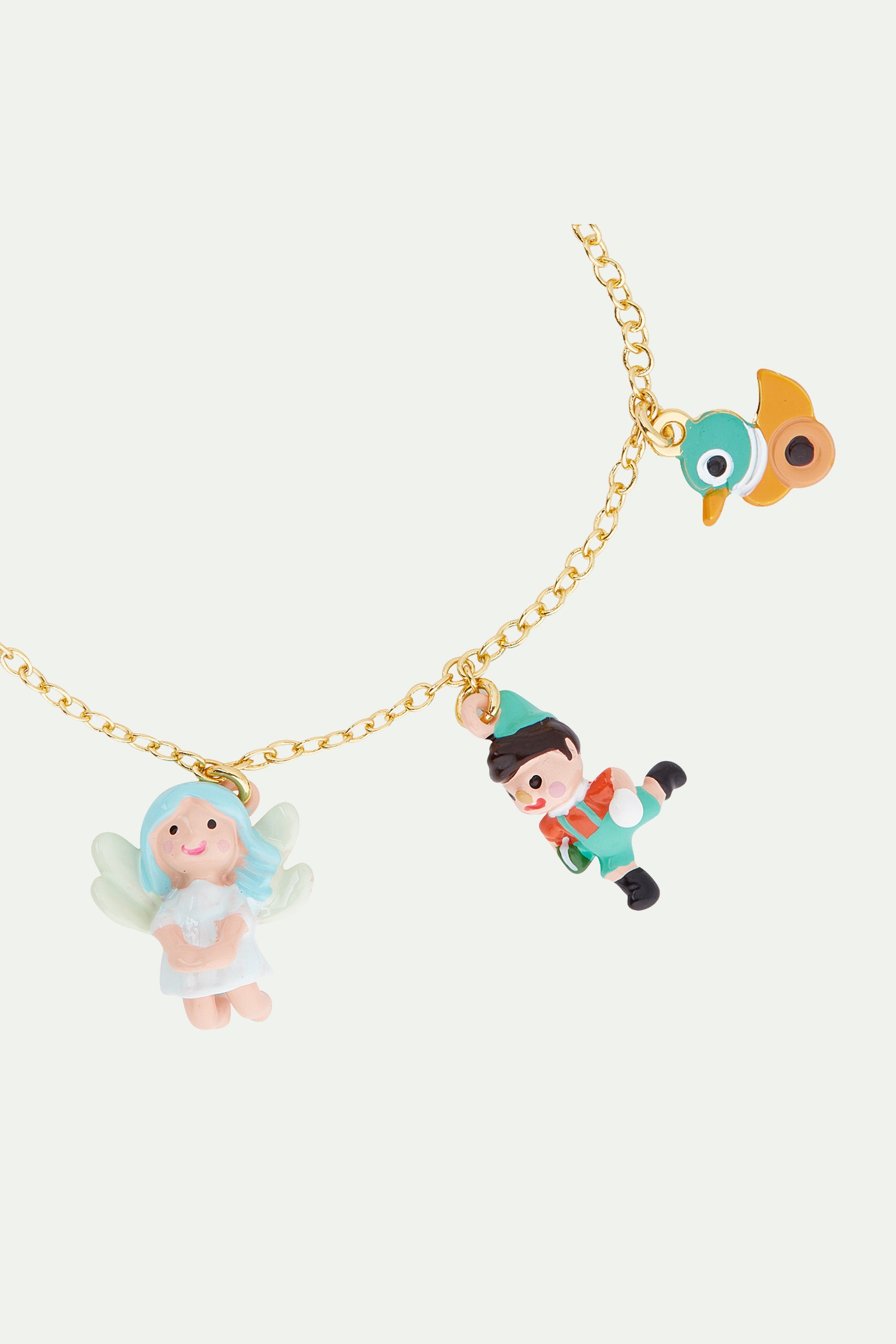 Blue fairy charm bracelet