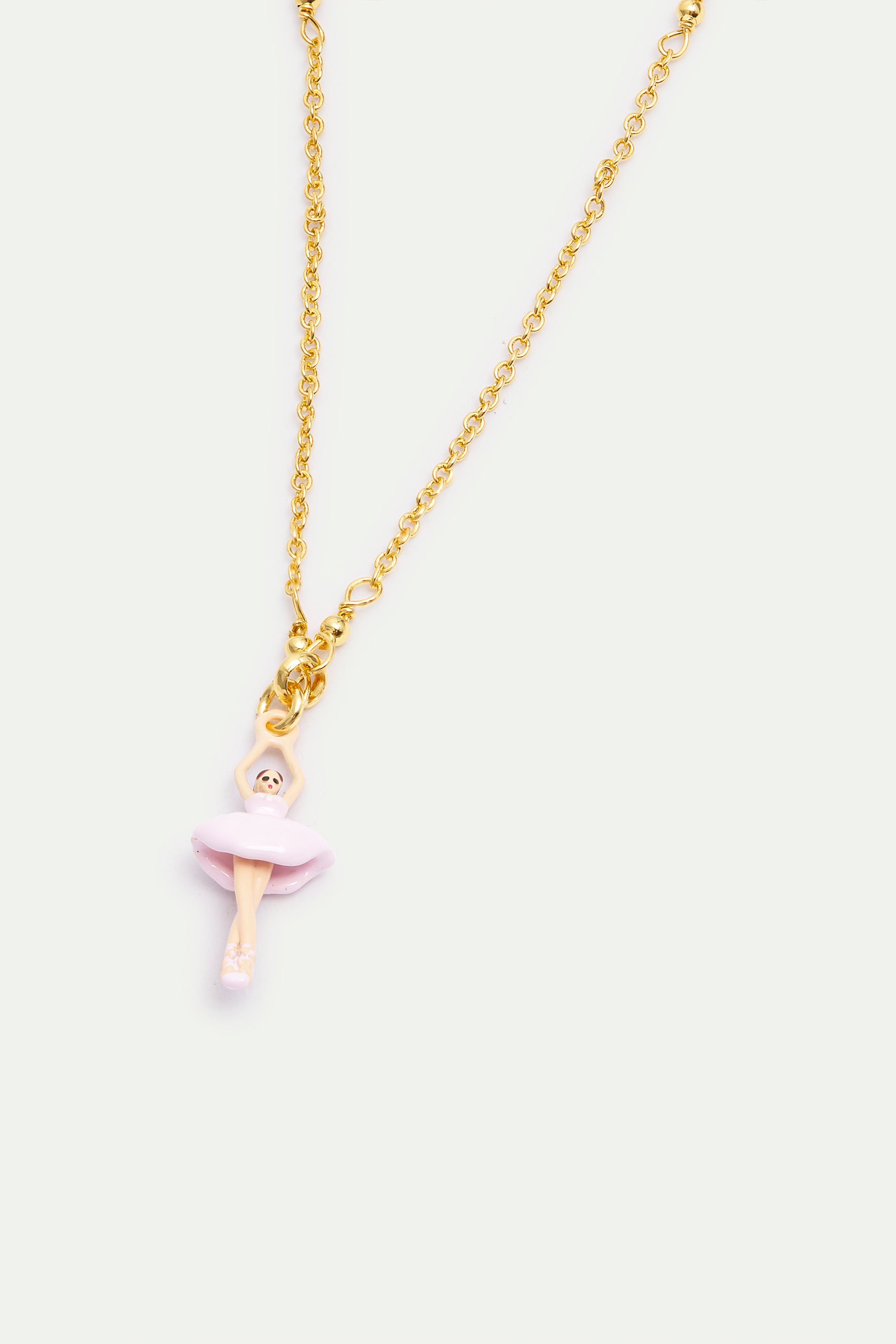 Light pink ballerina and cristal bracelet