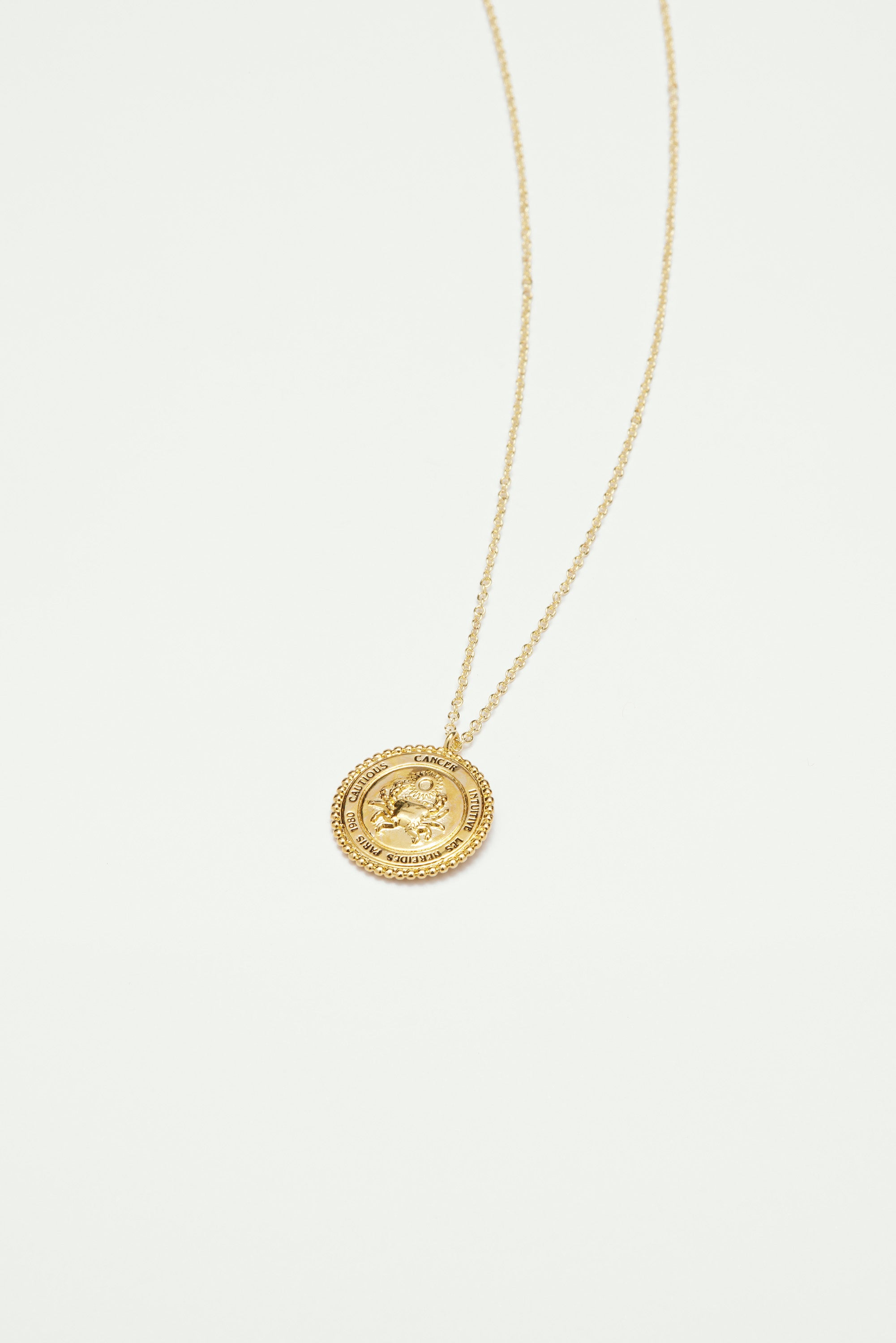 Pendant Necklace Cancer Zodiac Sign