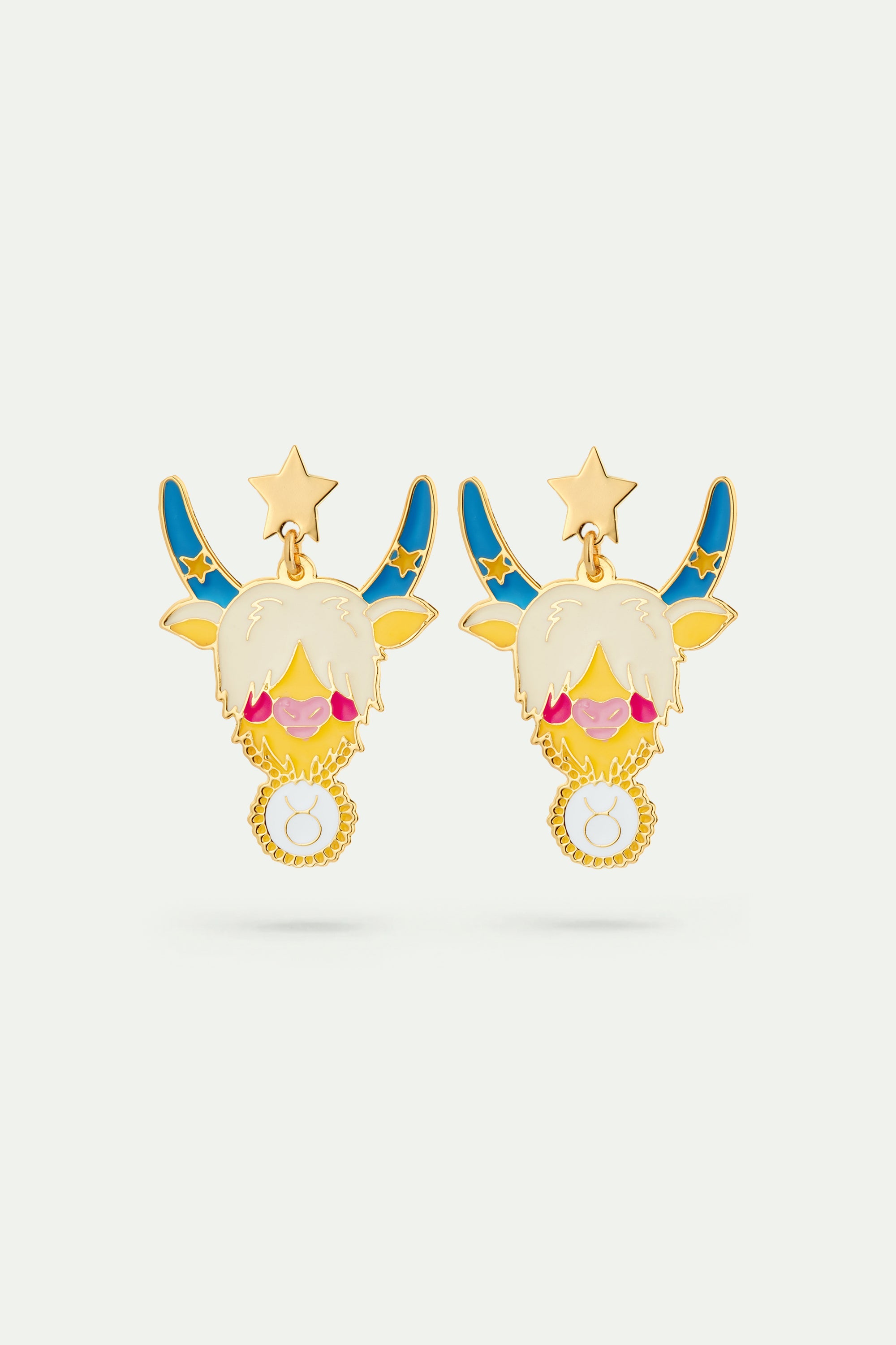 Taurus astrological sign earrings