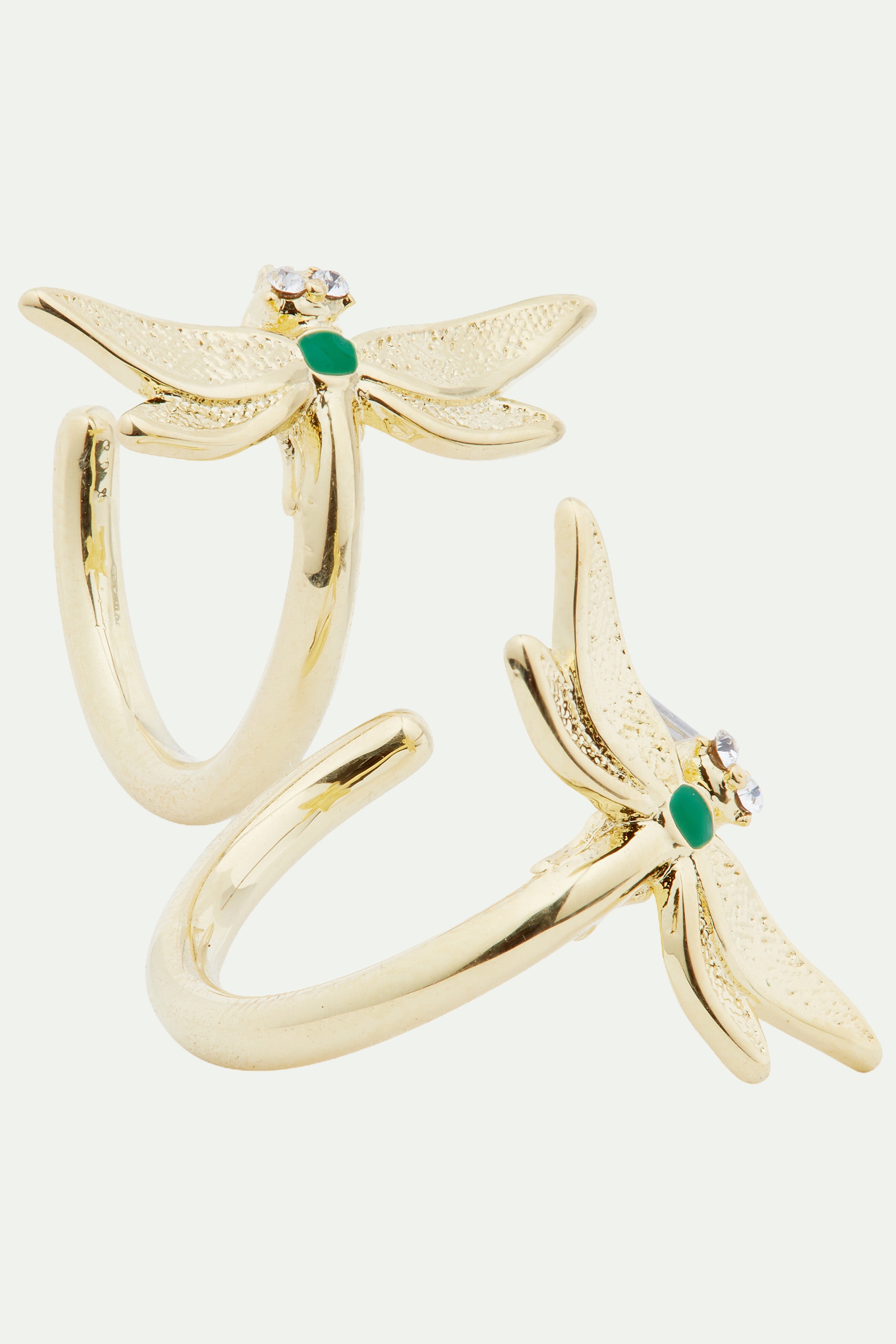 Little dragonfly hoop earrings