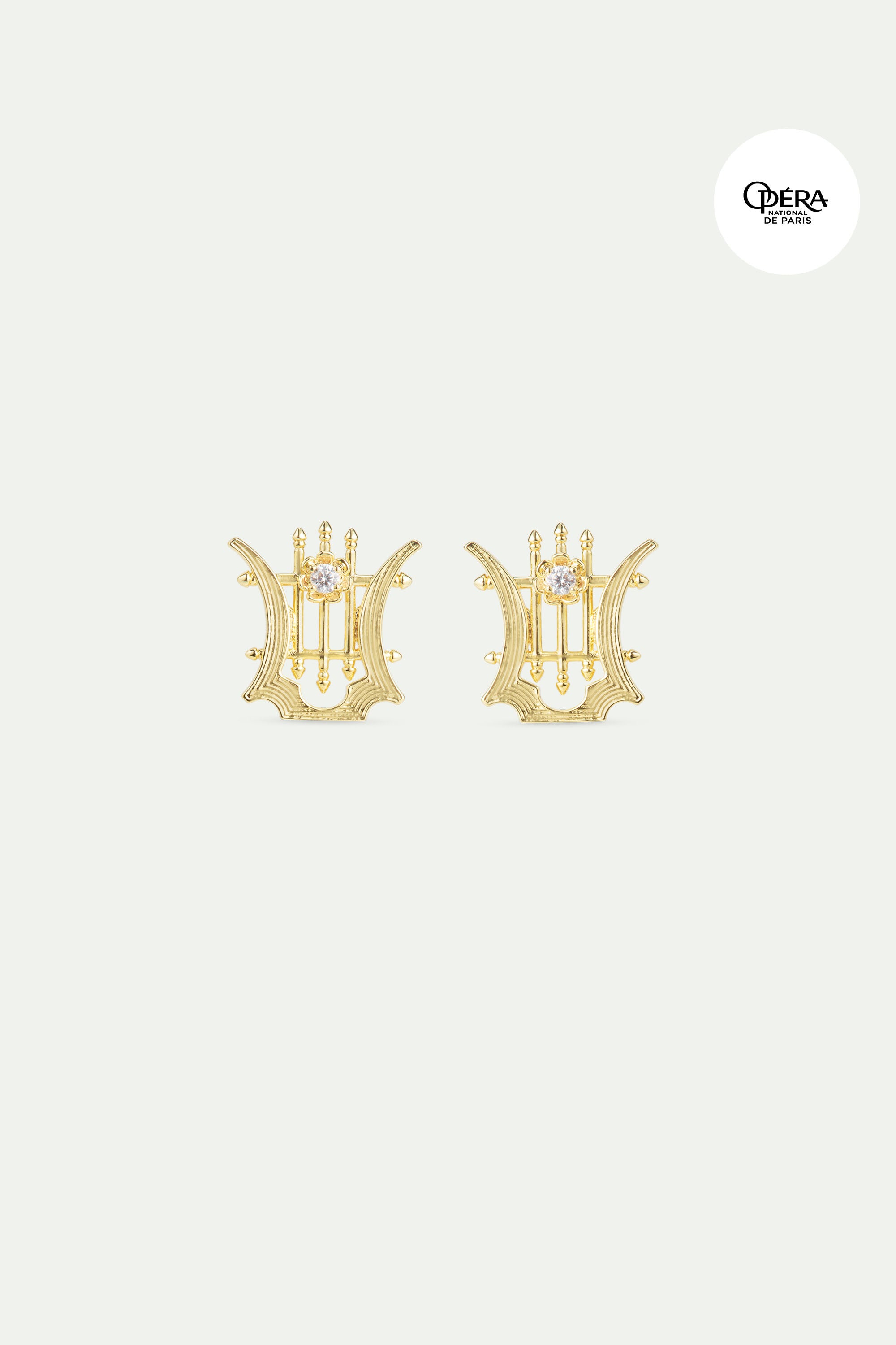 Golden Lyre earrings