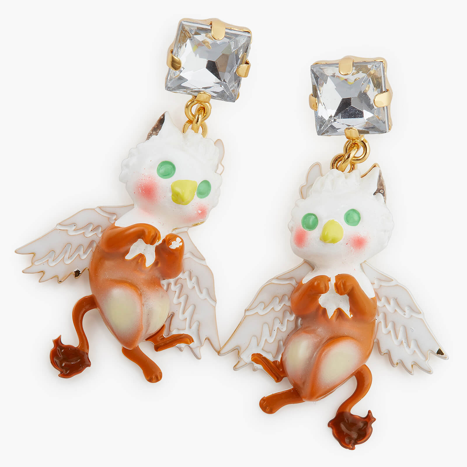 Griffin clip-on earrings