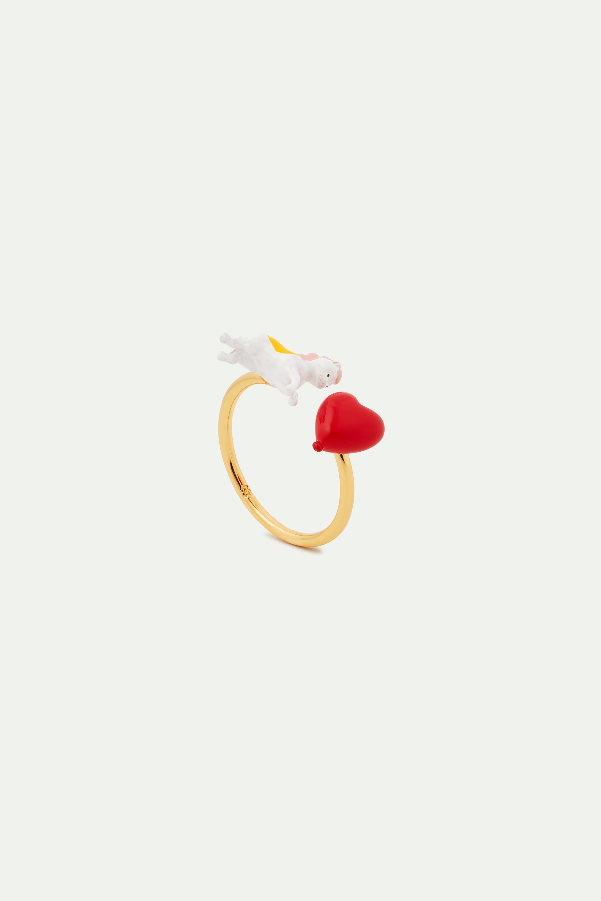 Horse and heart adjustable you and me ring