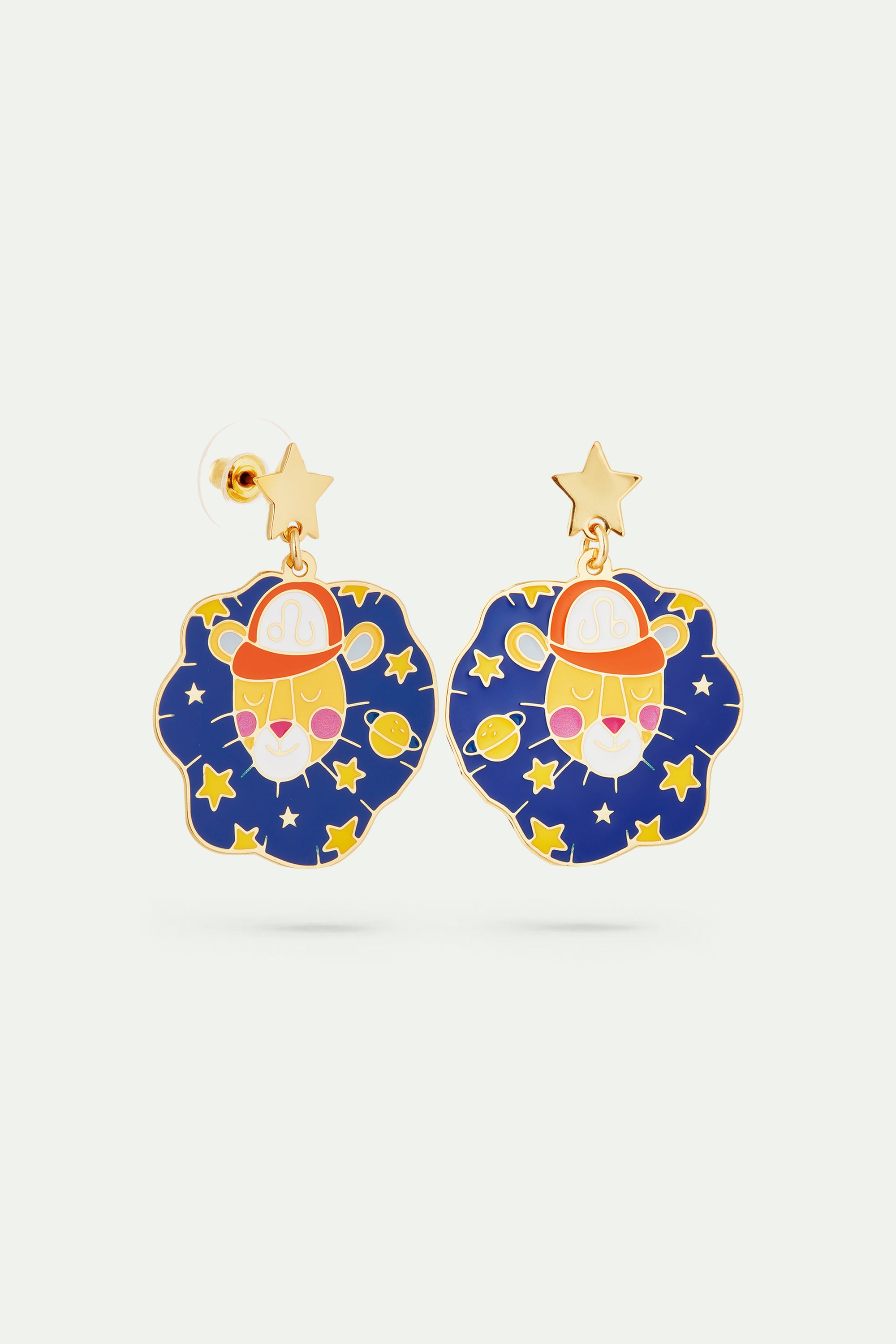 Leo astrological sign earrings