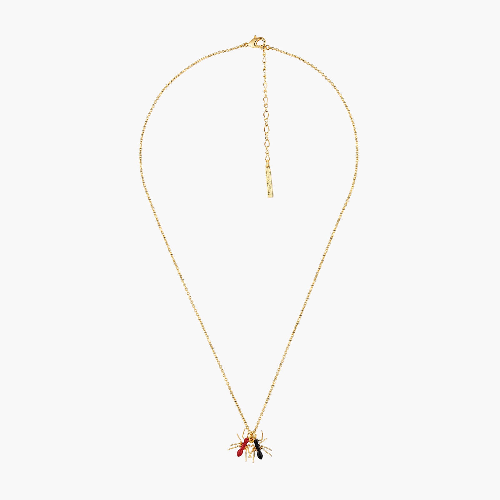 Duo of Ants pendant necklace