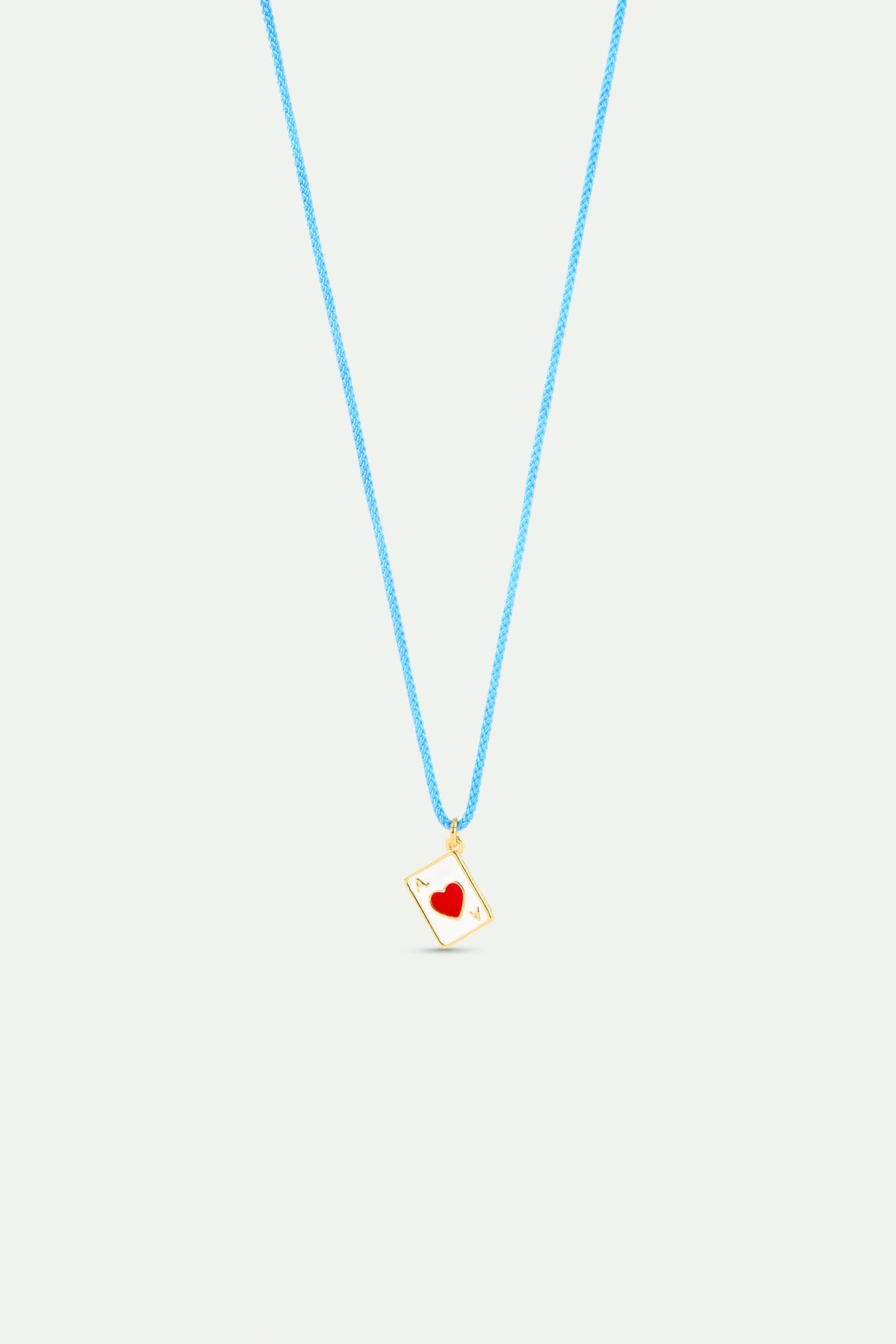 Heart card pendant necklace