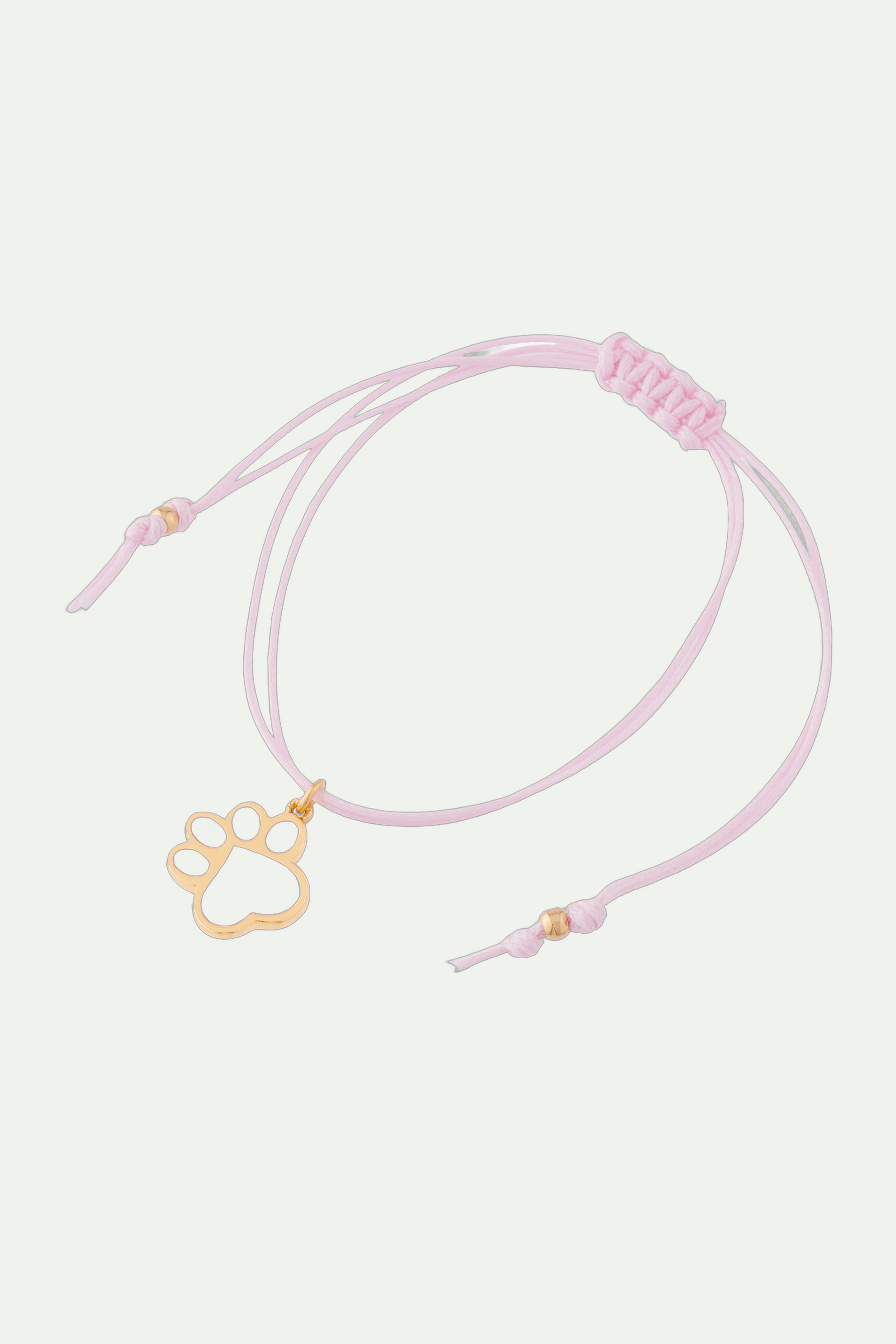 Dog paw cord bracelet Les Néréides Loves Animals