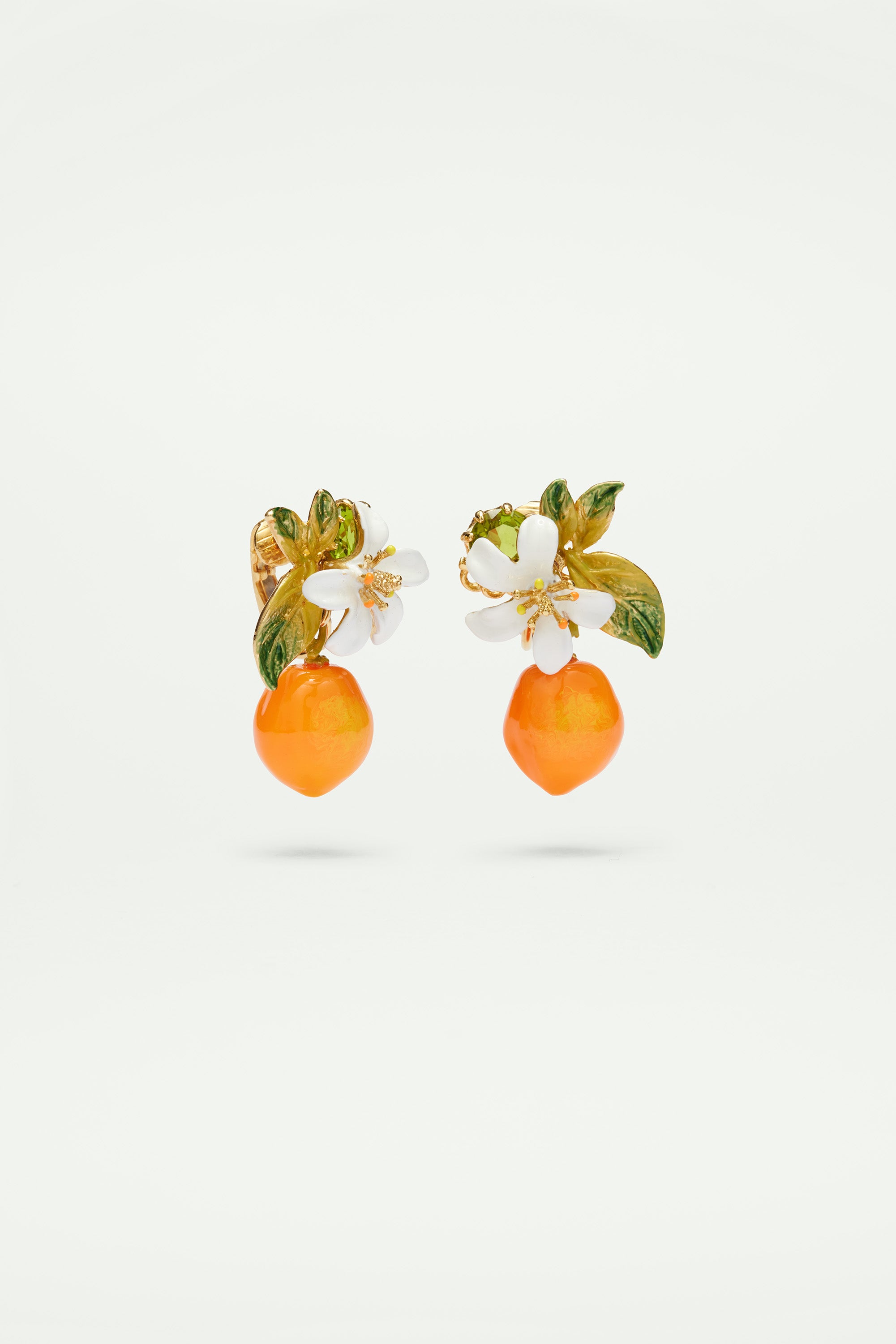 Clip Earrings JARDINS DE PROVENCE Orange blossom & Stone