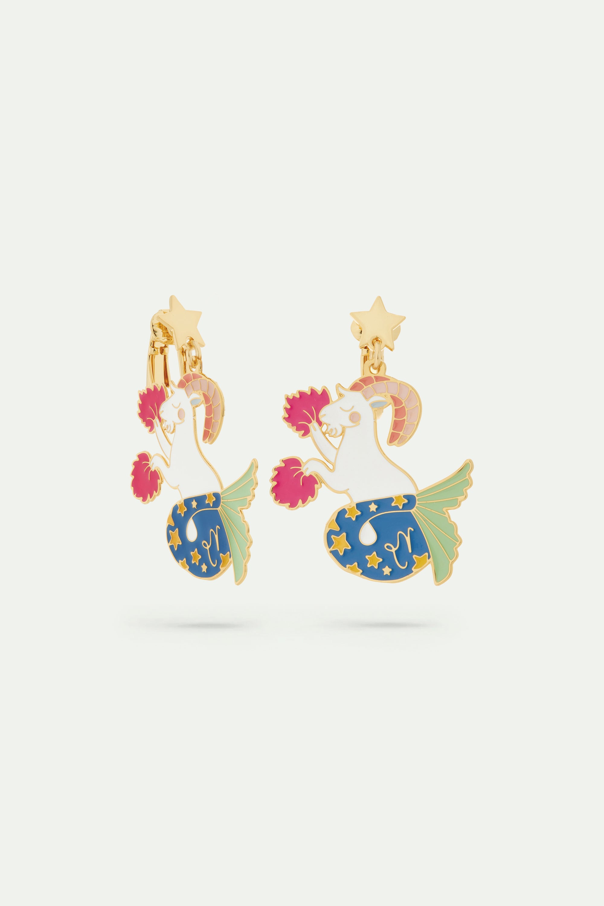 Capricorn astrological sign earrings