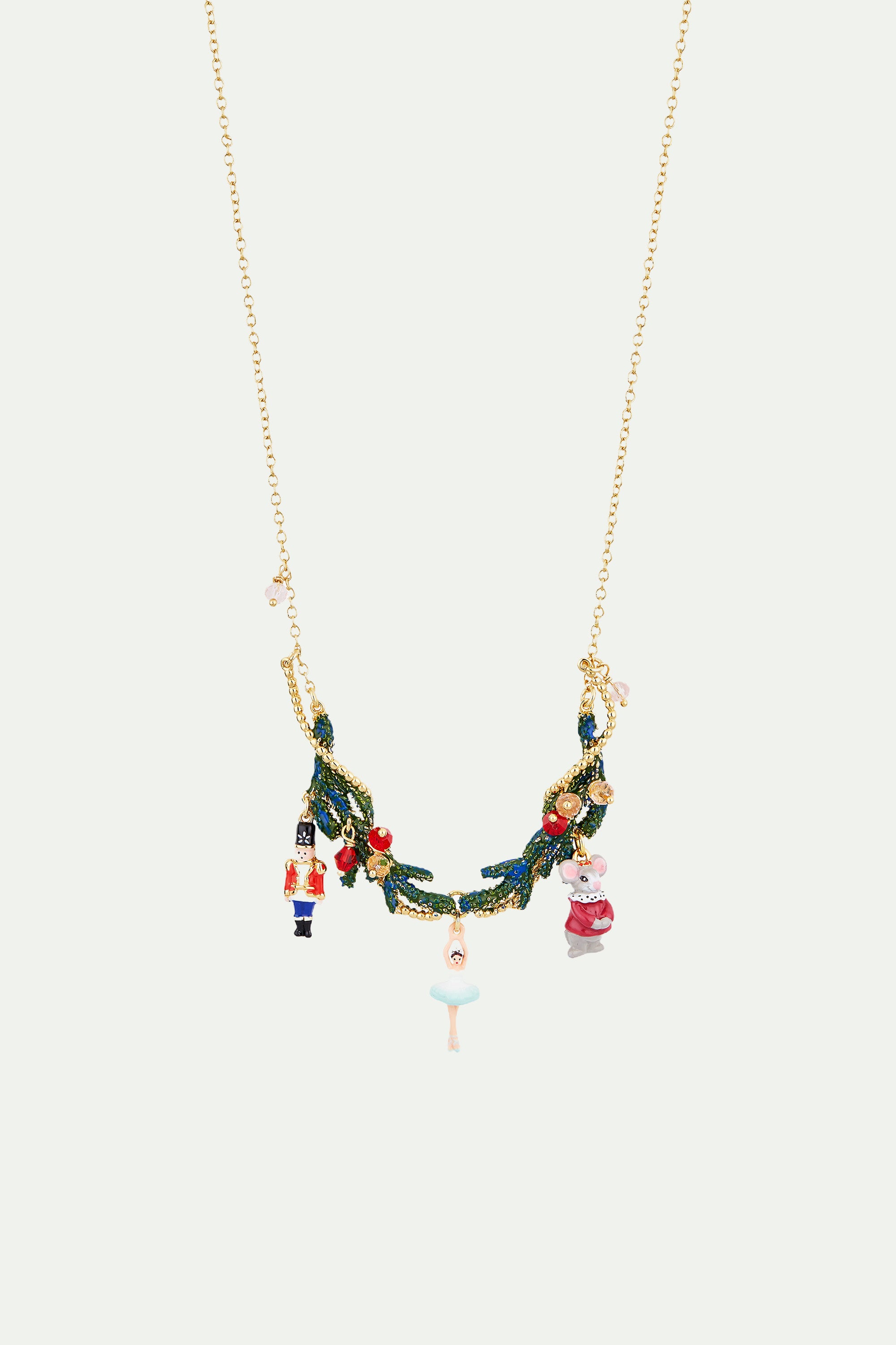 Nutcracker, Ballerina and Mouse King statement necklace