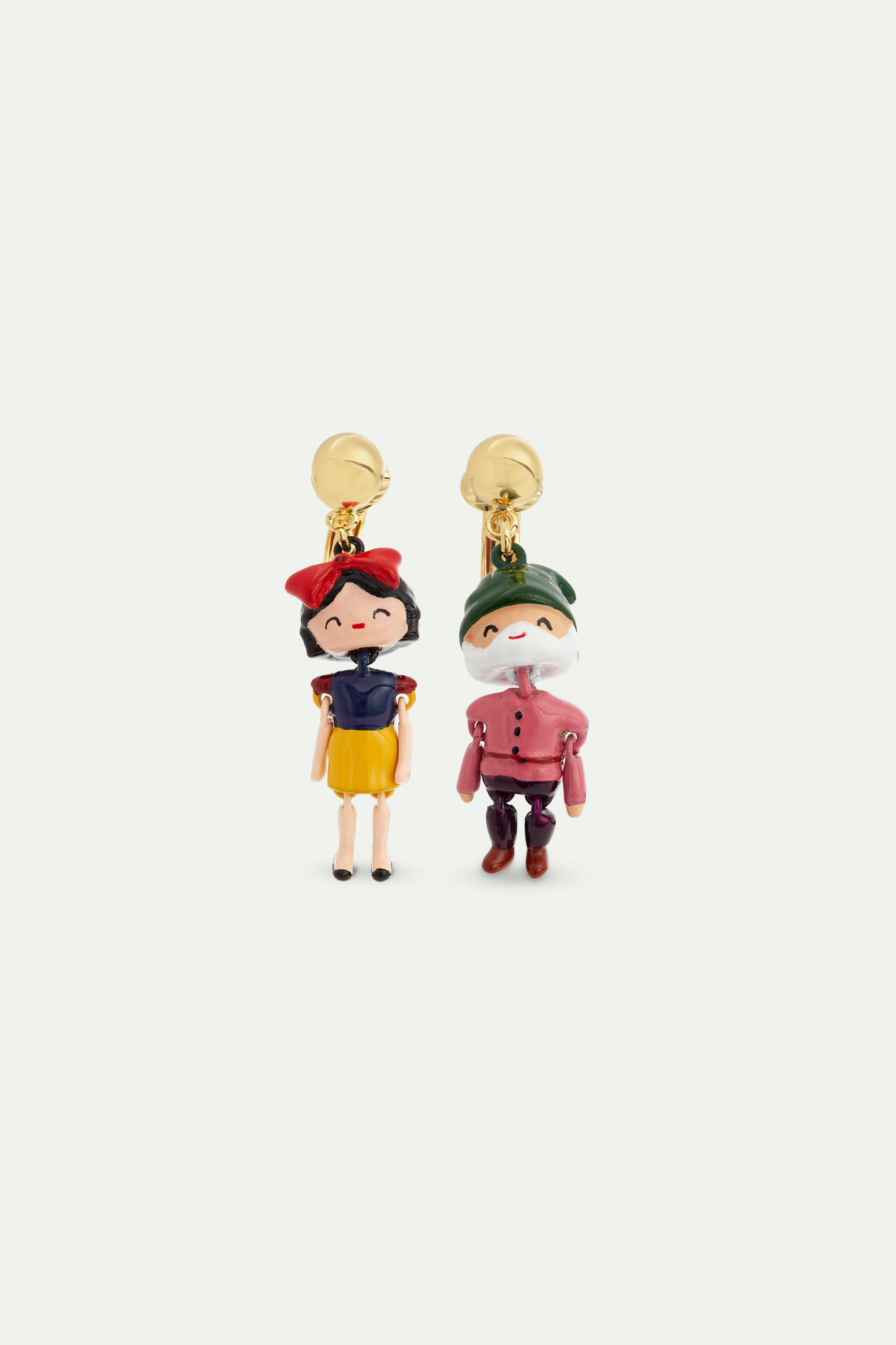 Snow White and dwarf earrings