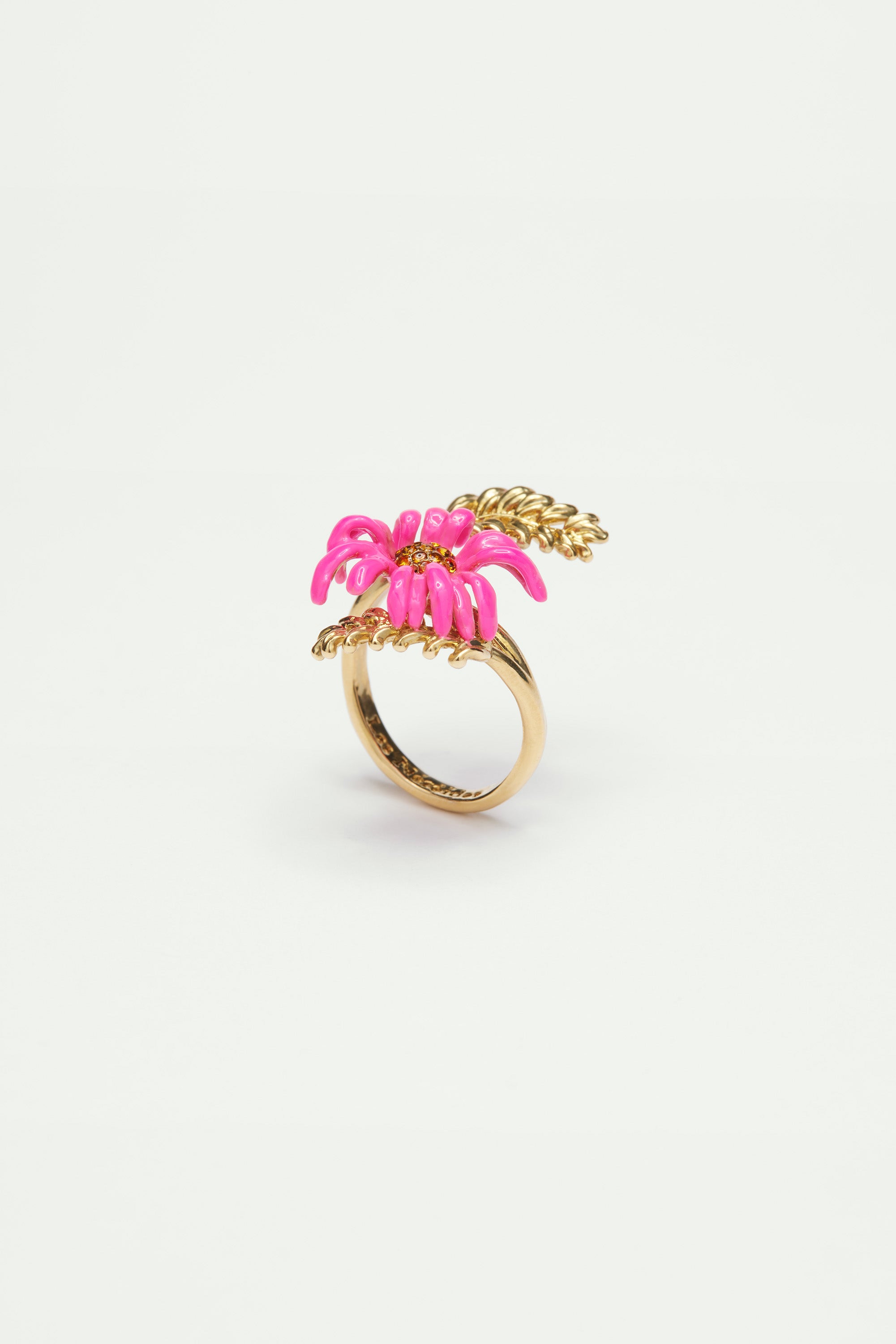 Purple coneflower adjustable ring