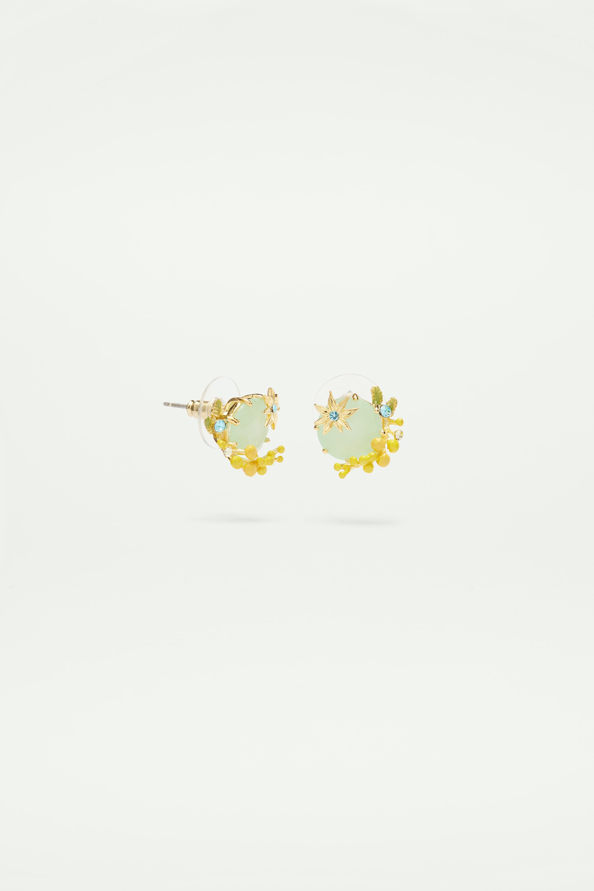Mimosa and star anise post earrings