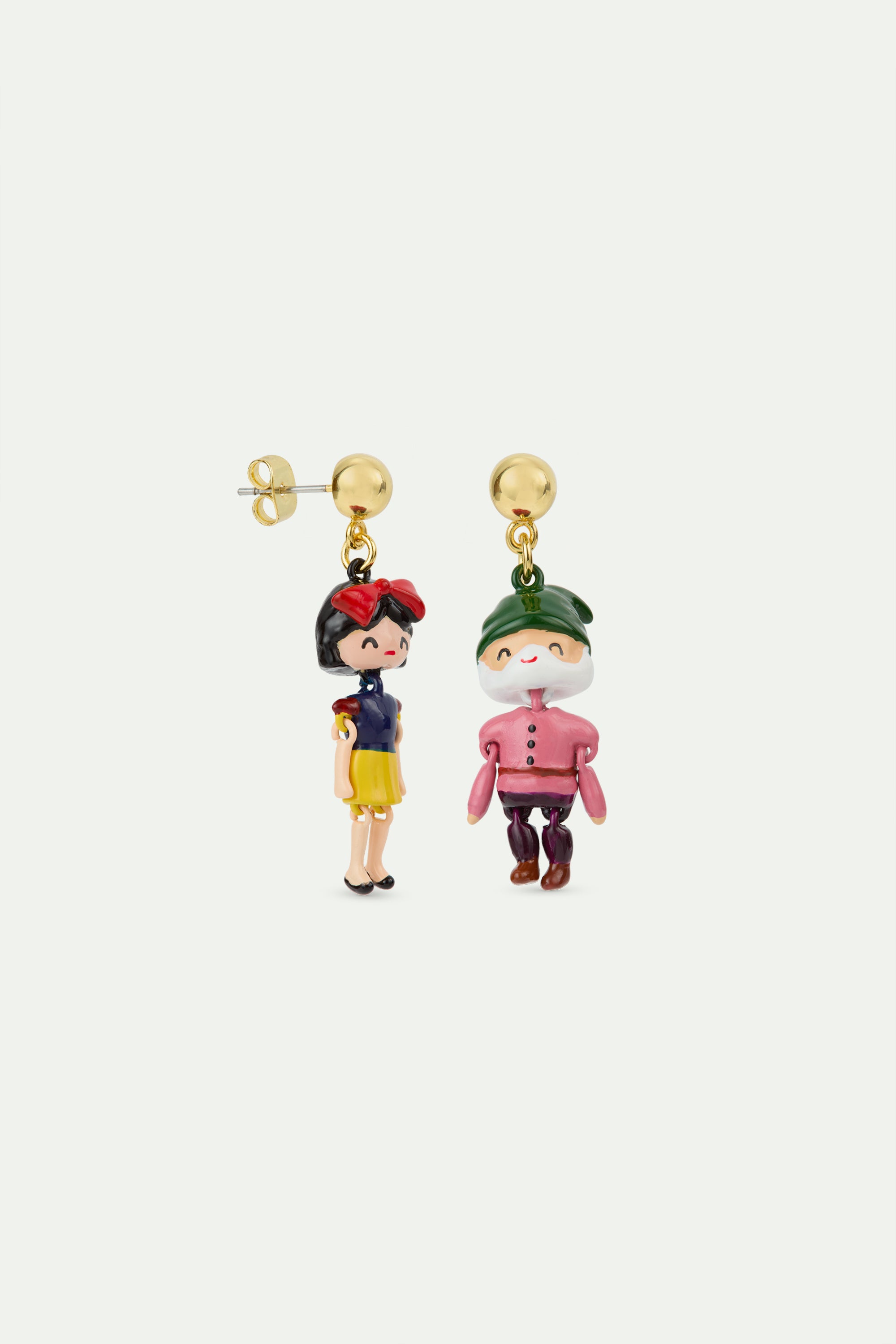 Snow White and dwarf earrings