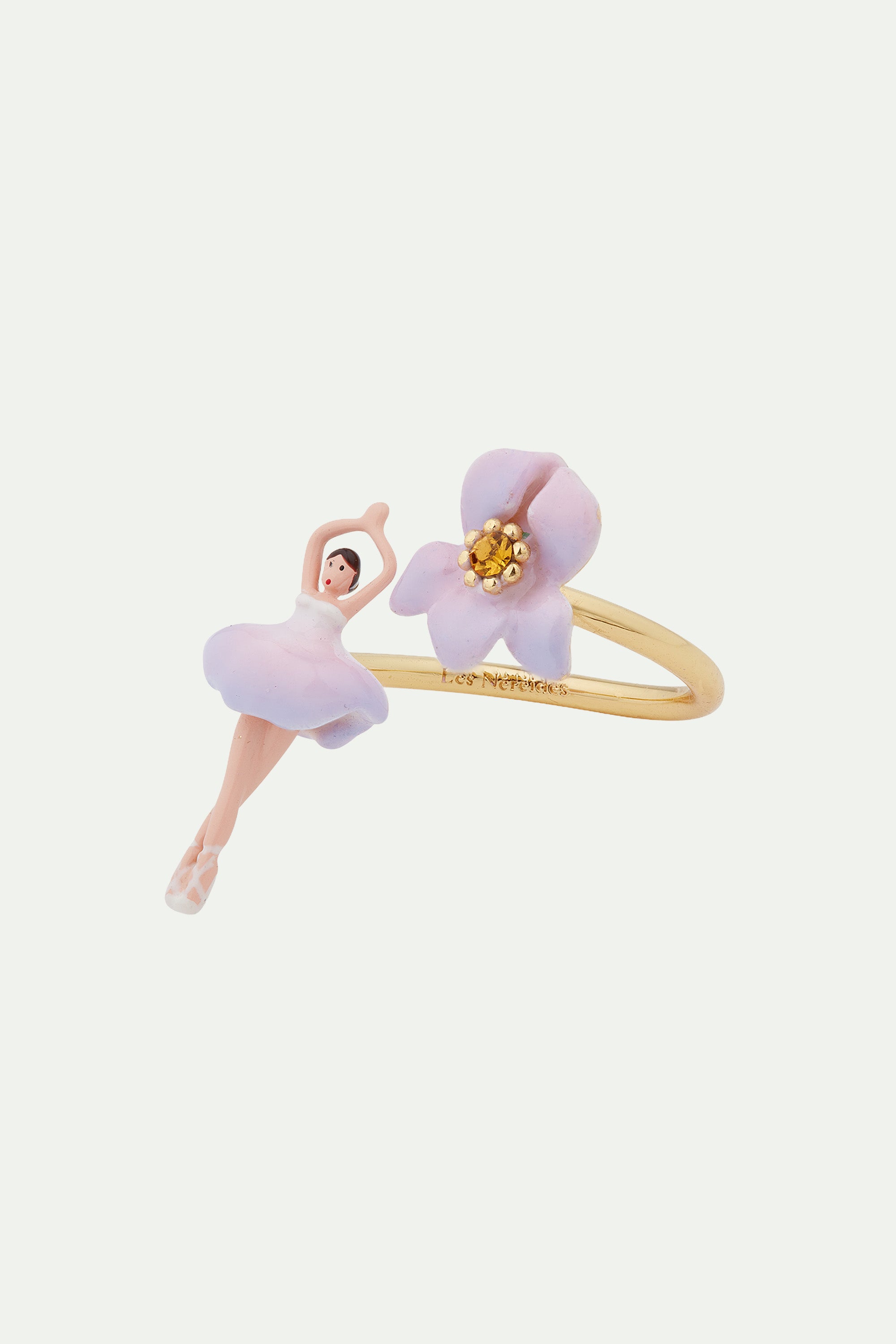 Iris mini ballerina adjustable ring