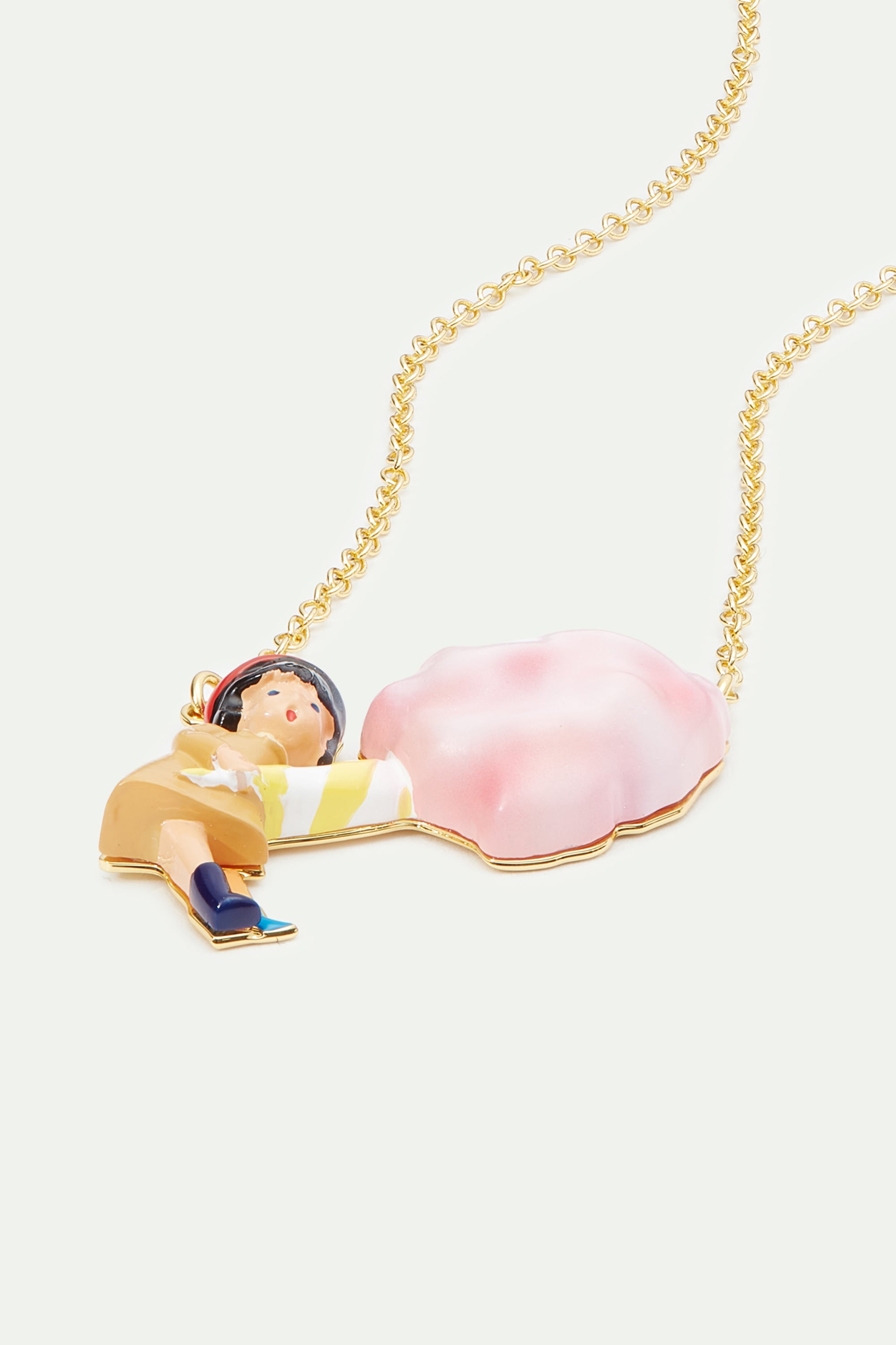 Little girl and candy floss statement necklace