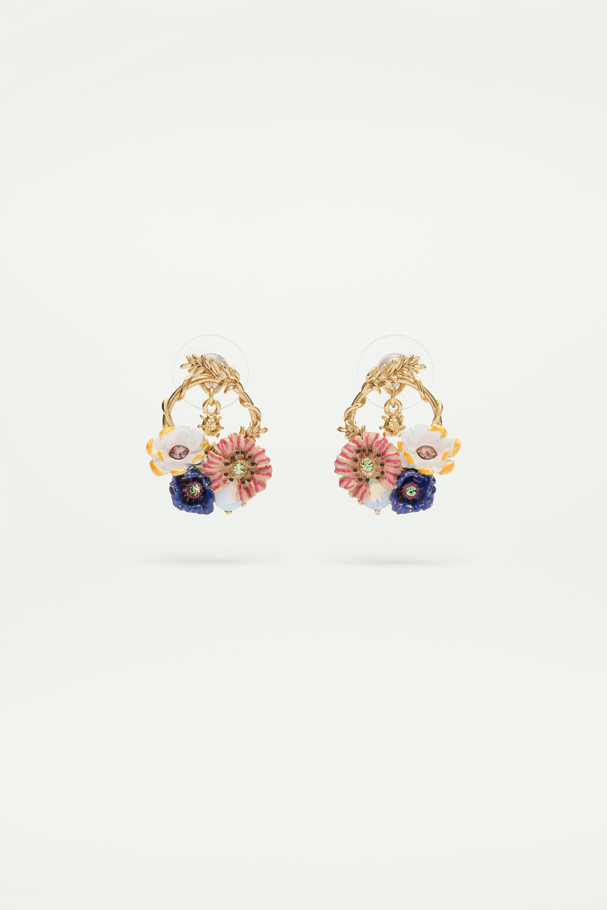 Flower bouquet post earrings