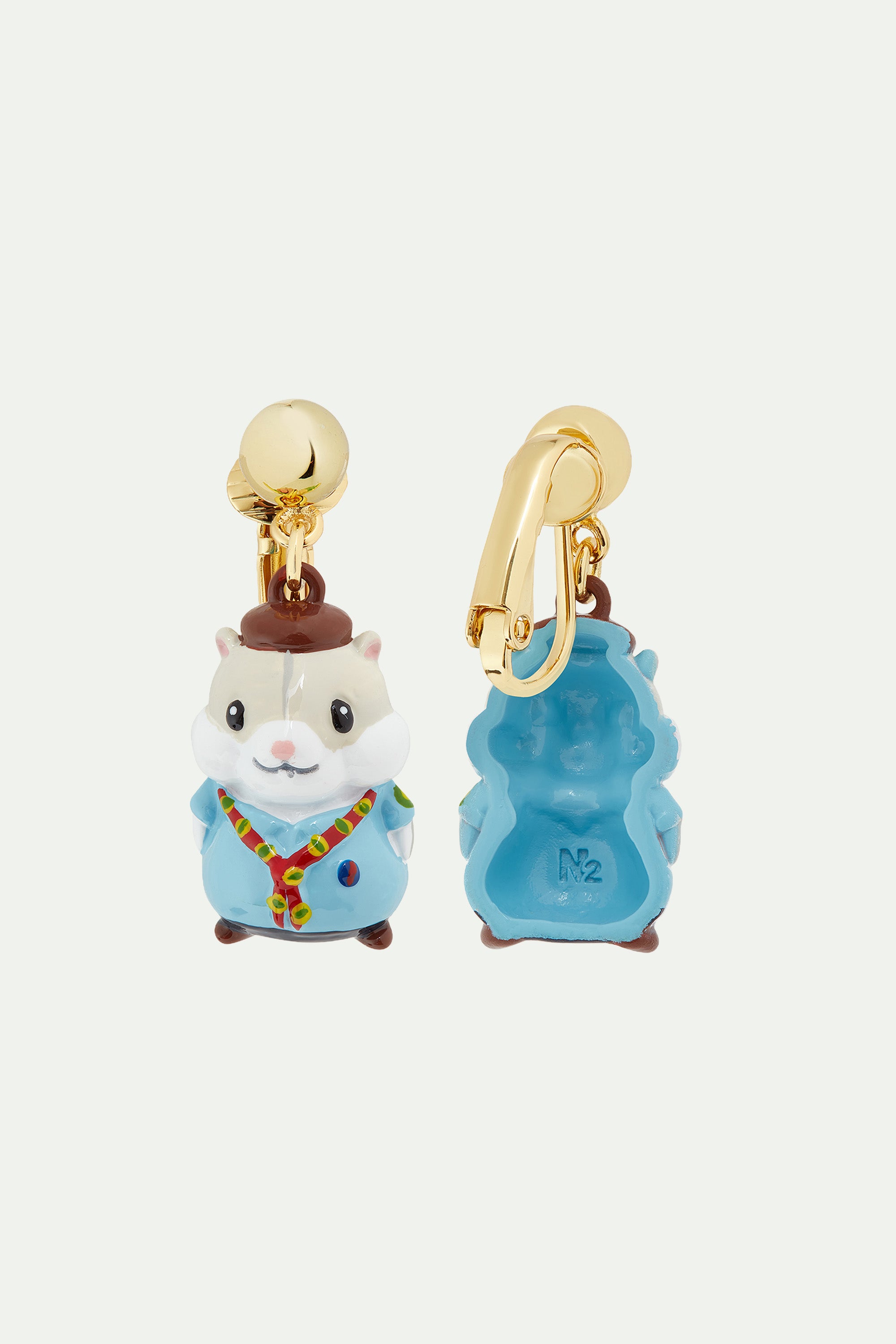 Scout hamster earrings