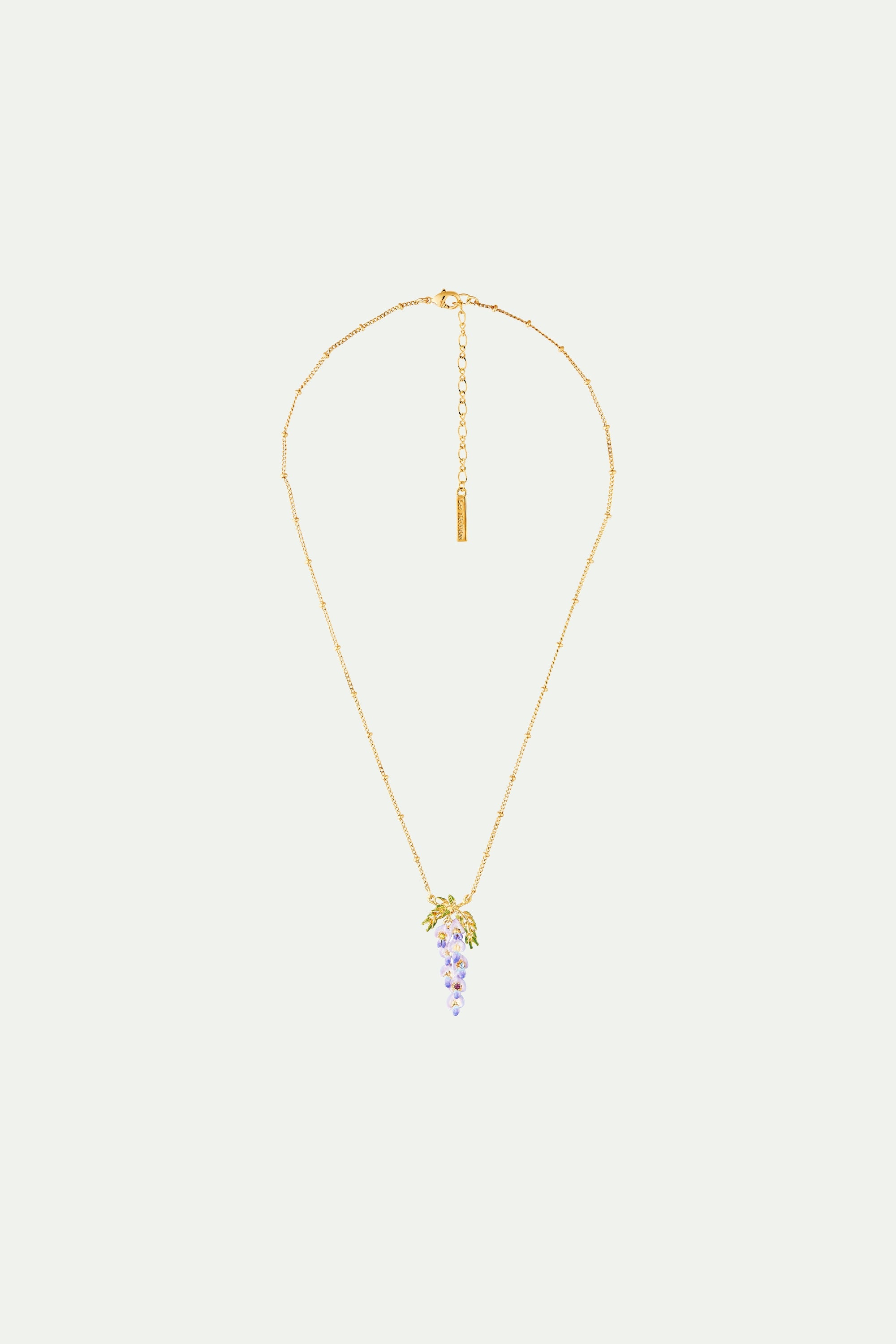 Wisteria Flower Pendant Necklace