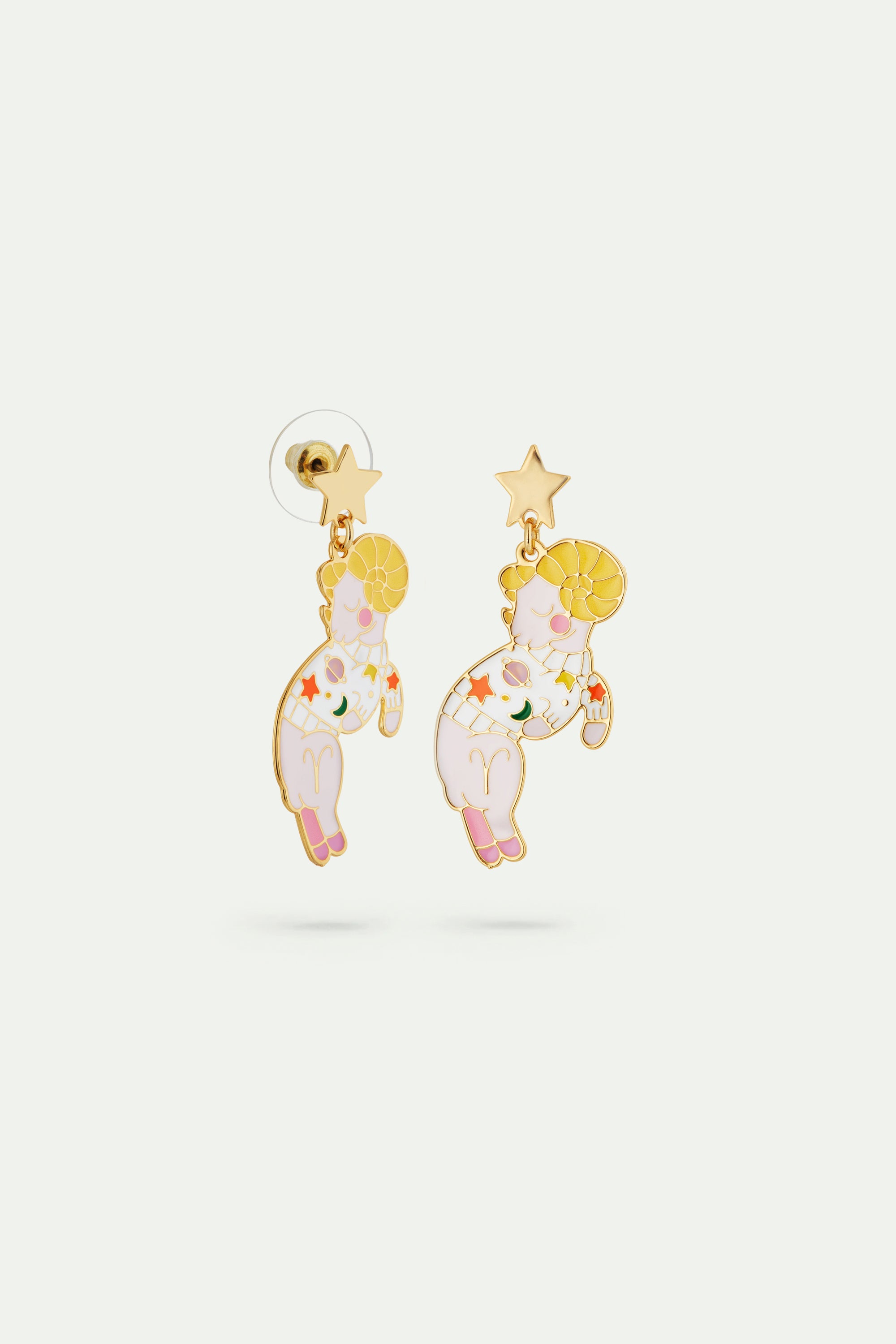 Aries astrological sign earrings