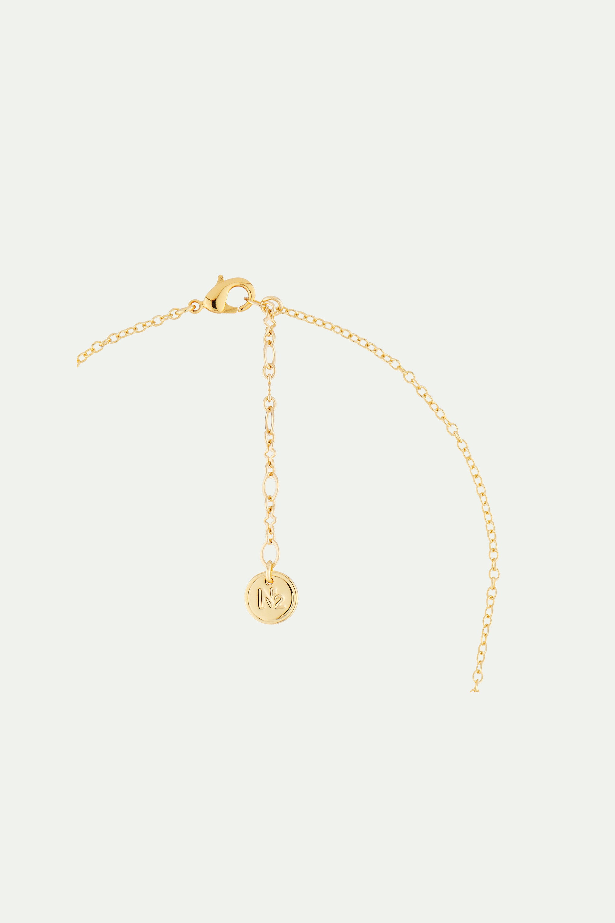 Alice, Flowers, Mushrooms and White Rabbit Thin Necklace