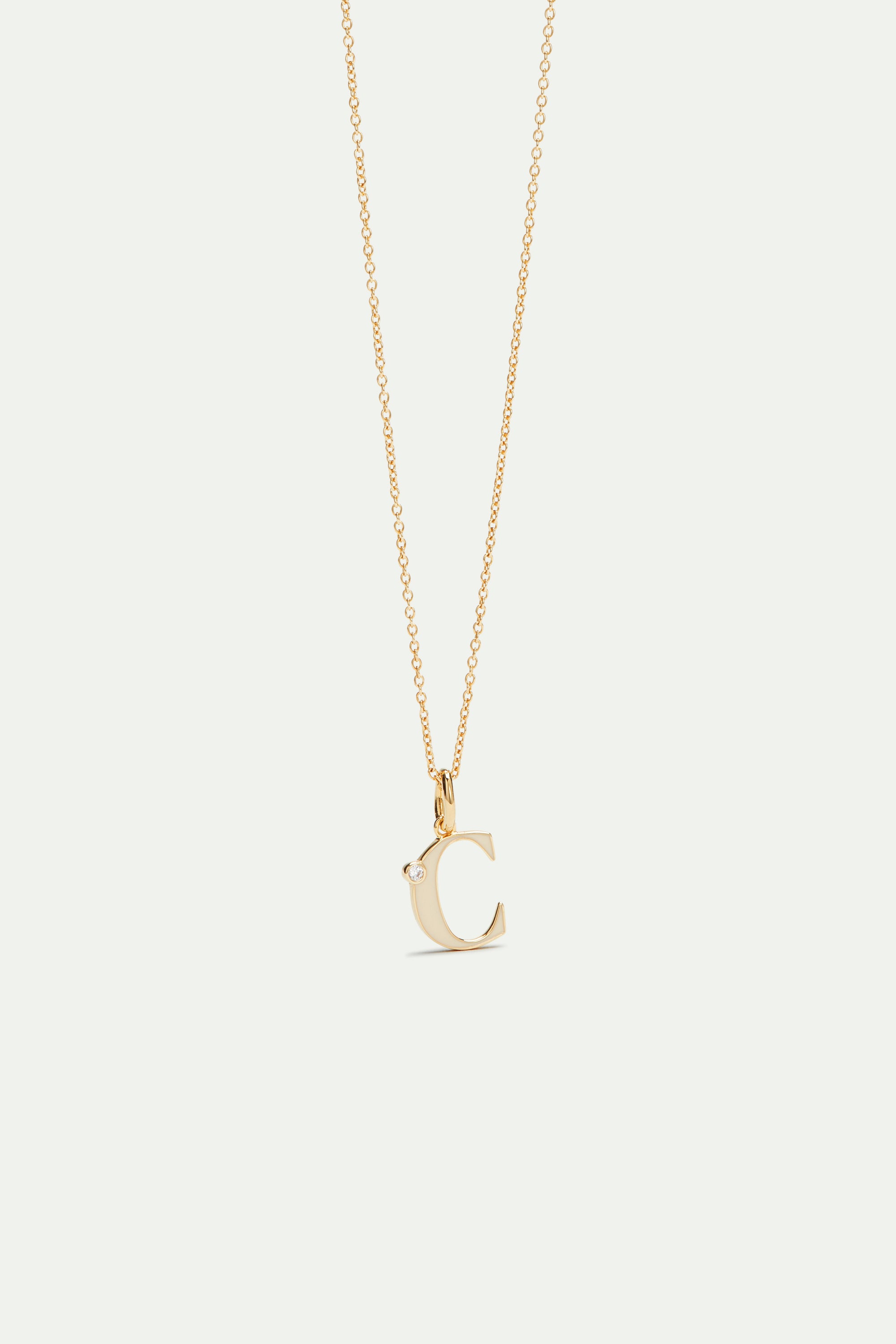 Letter C pendant necklace