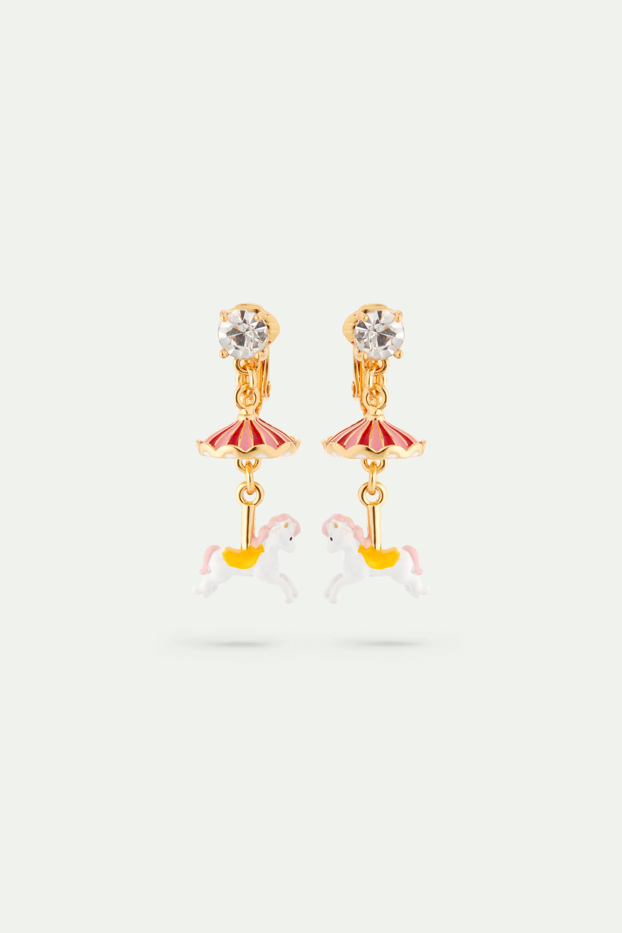 Carousel horse earrings