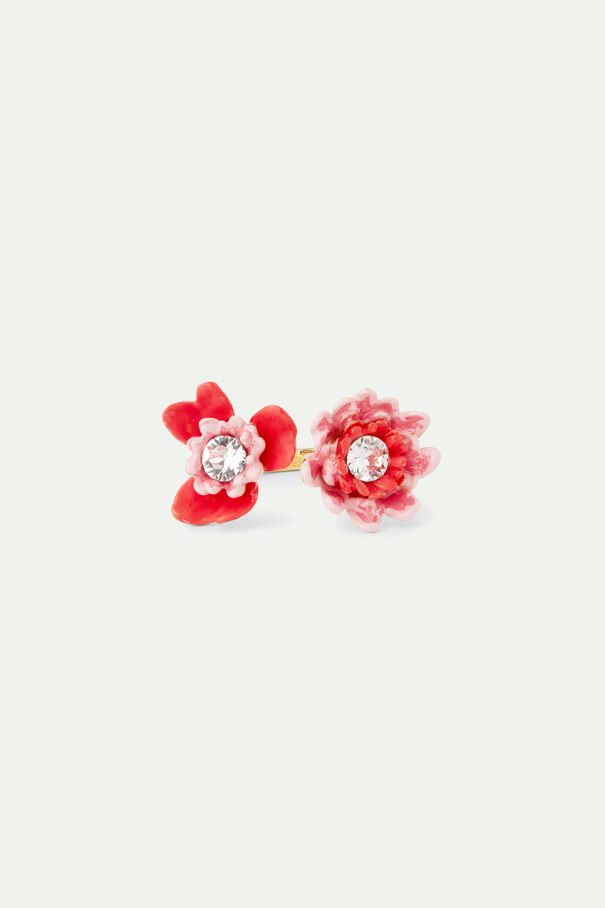Anemone and gerbera adjustable ring