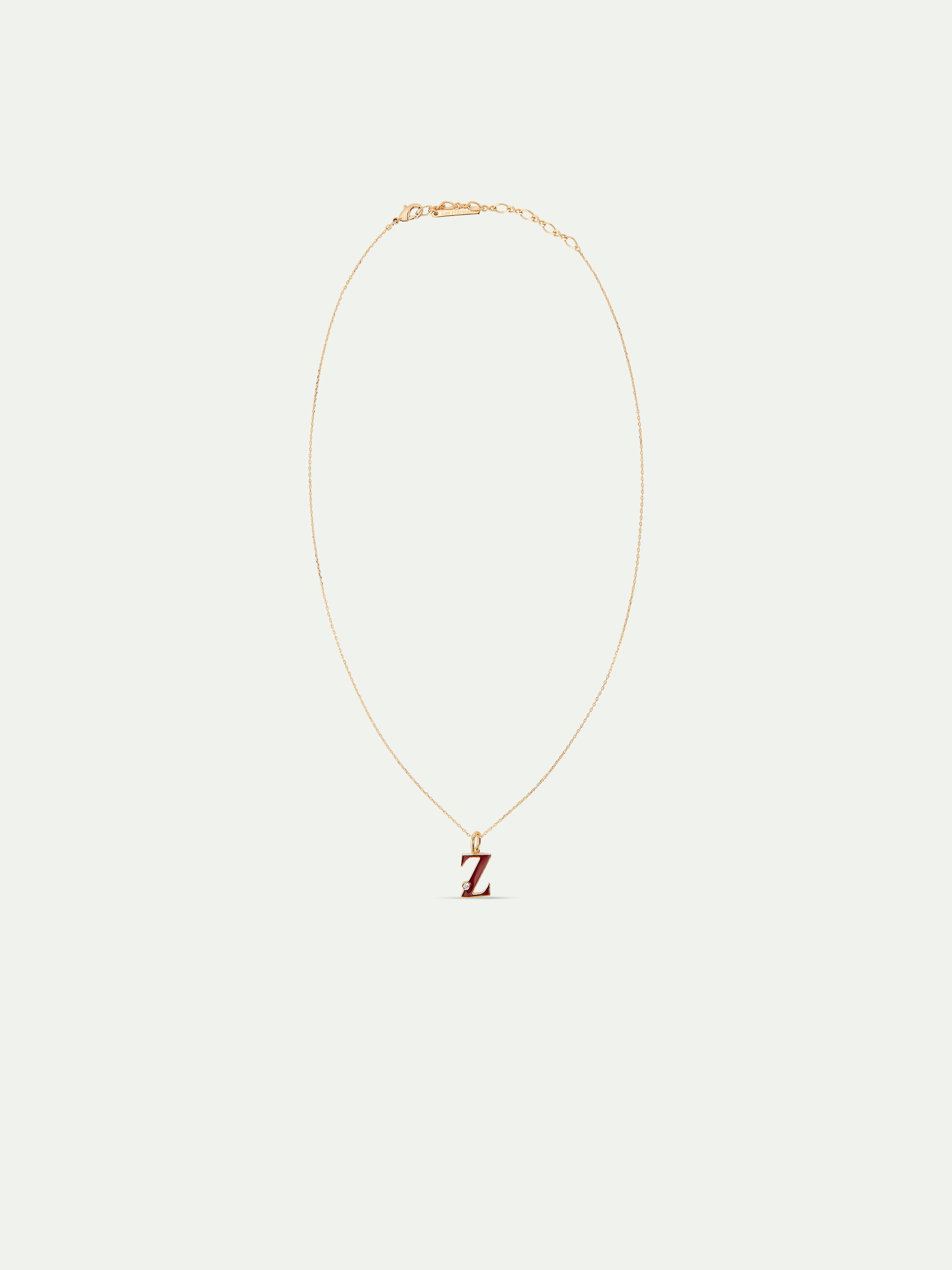 Letter Z pendant necklace