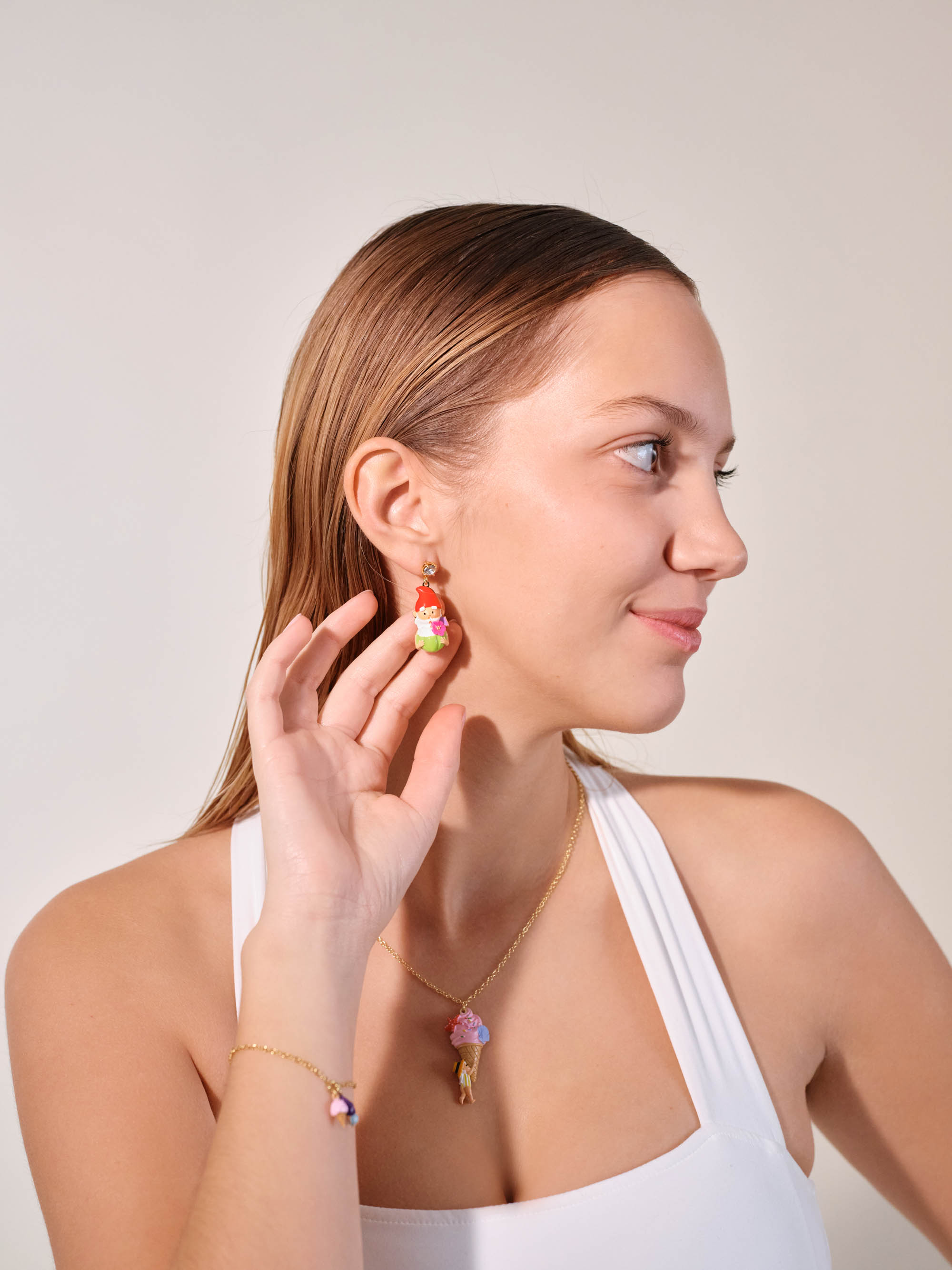 Toadstool family couple and cocktail earrings