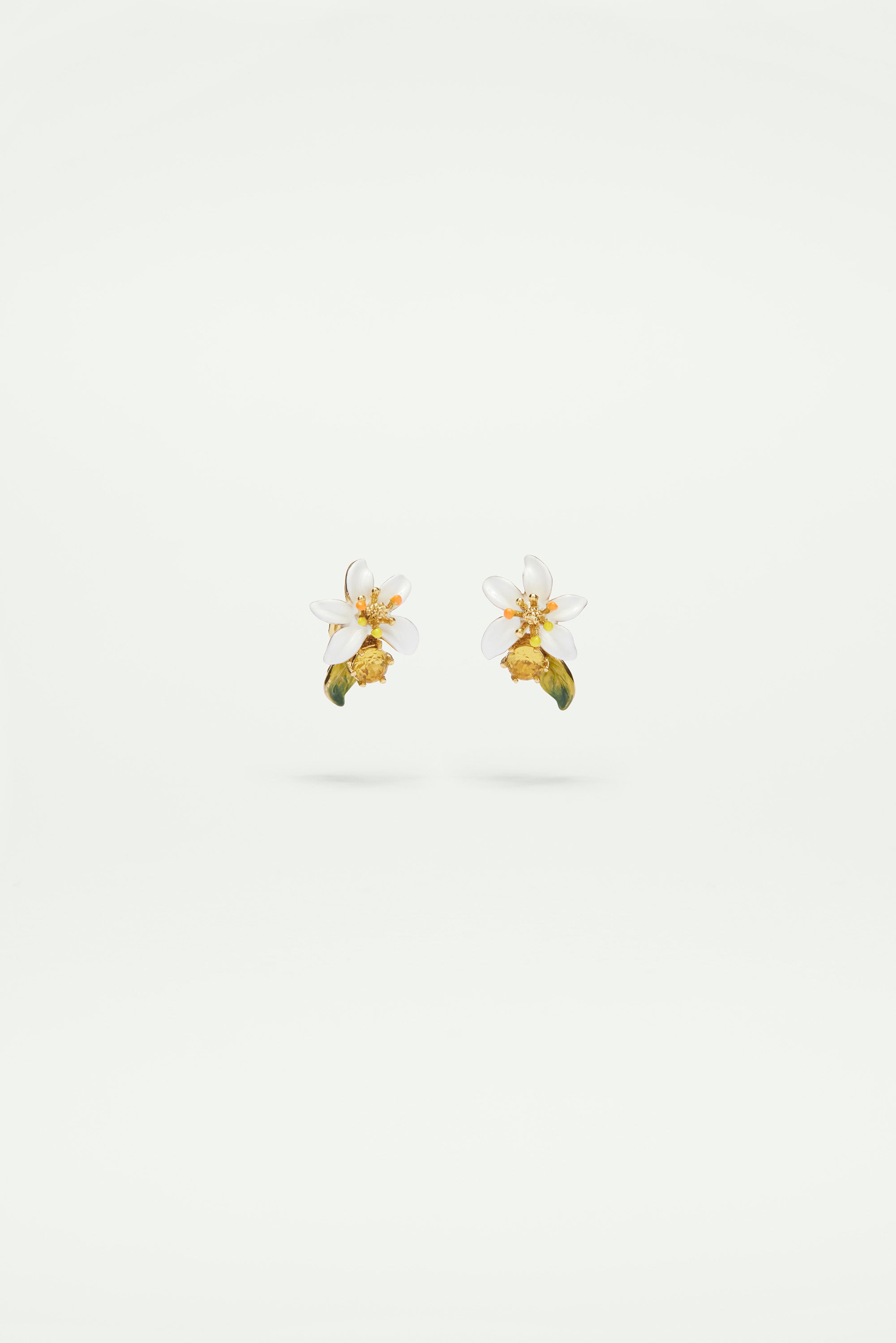 Orange blossom Clip on earrings