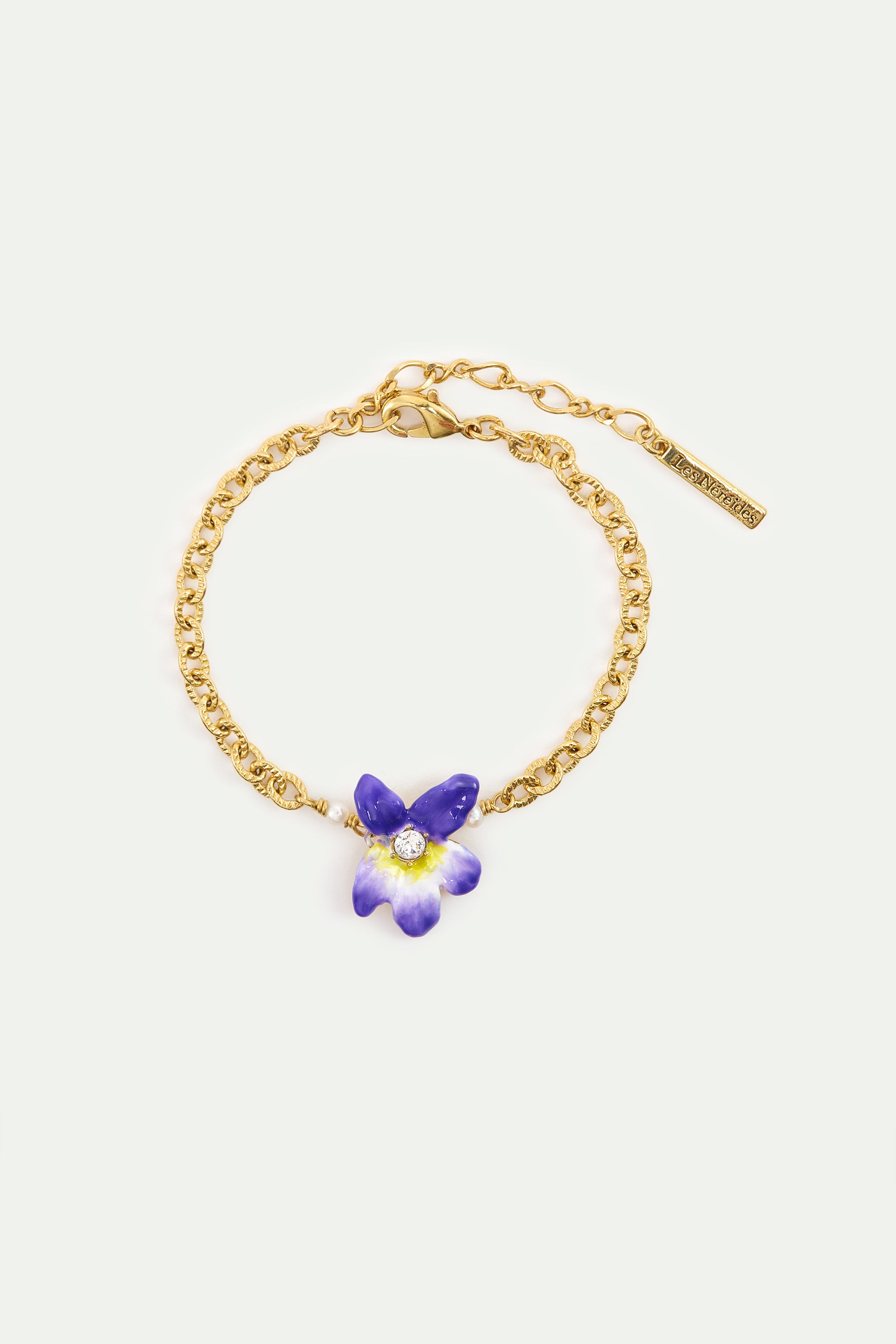 Bracelet CHAMPS DE VIOLETTES 13,5 + 3,5cm