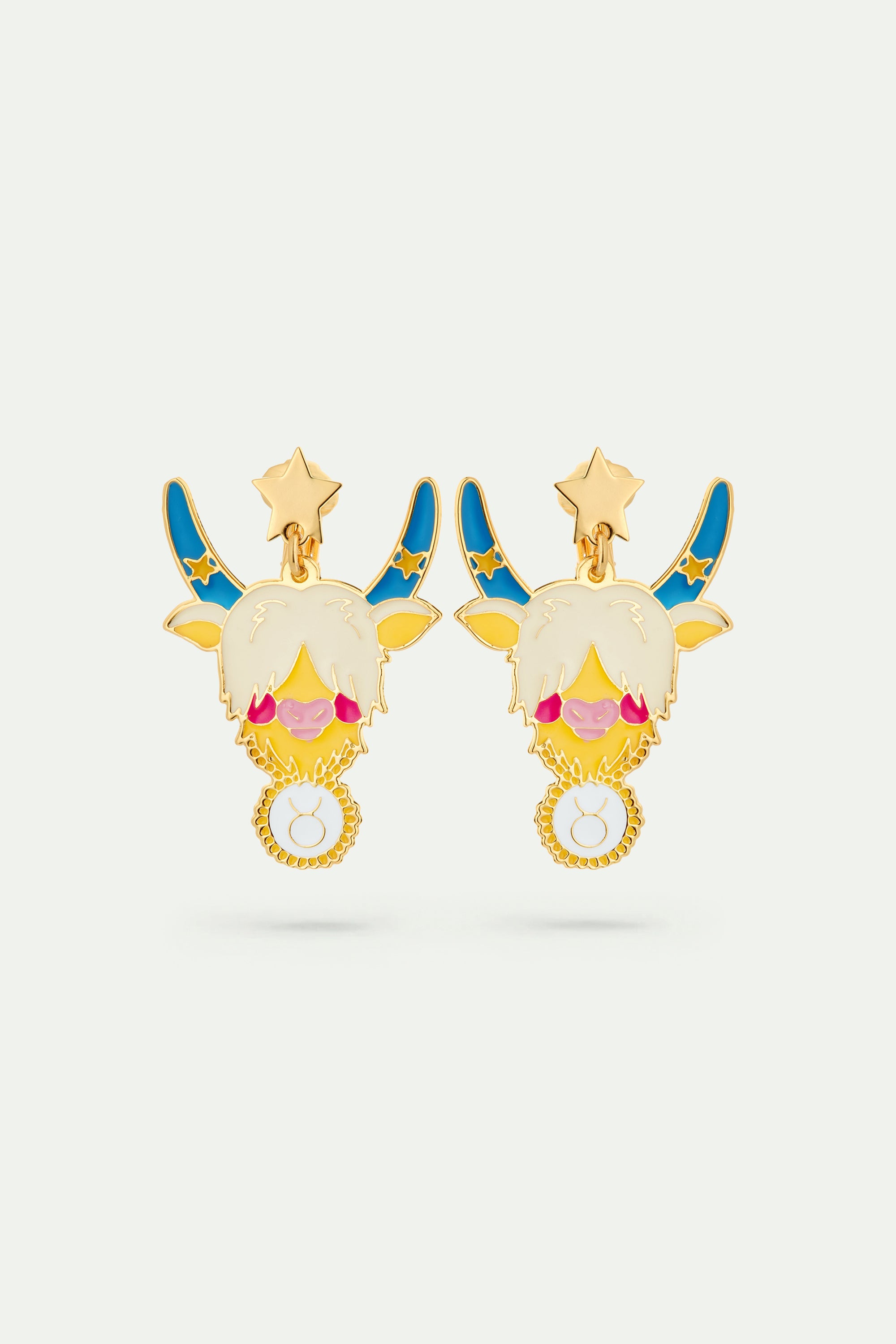 Taurus astrological sign earrings