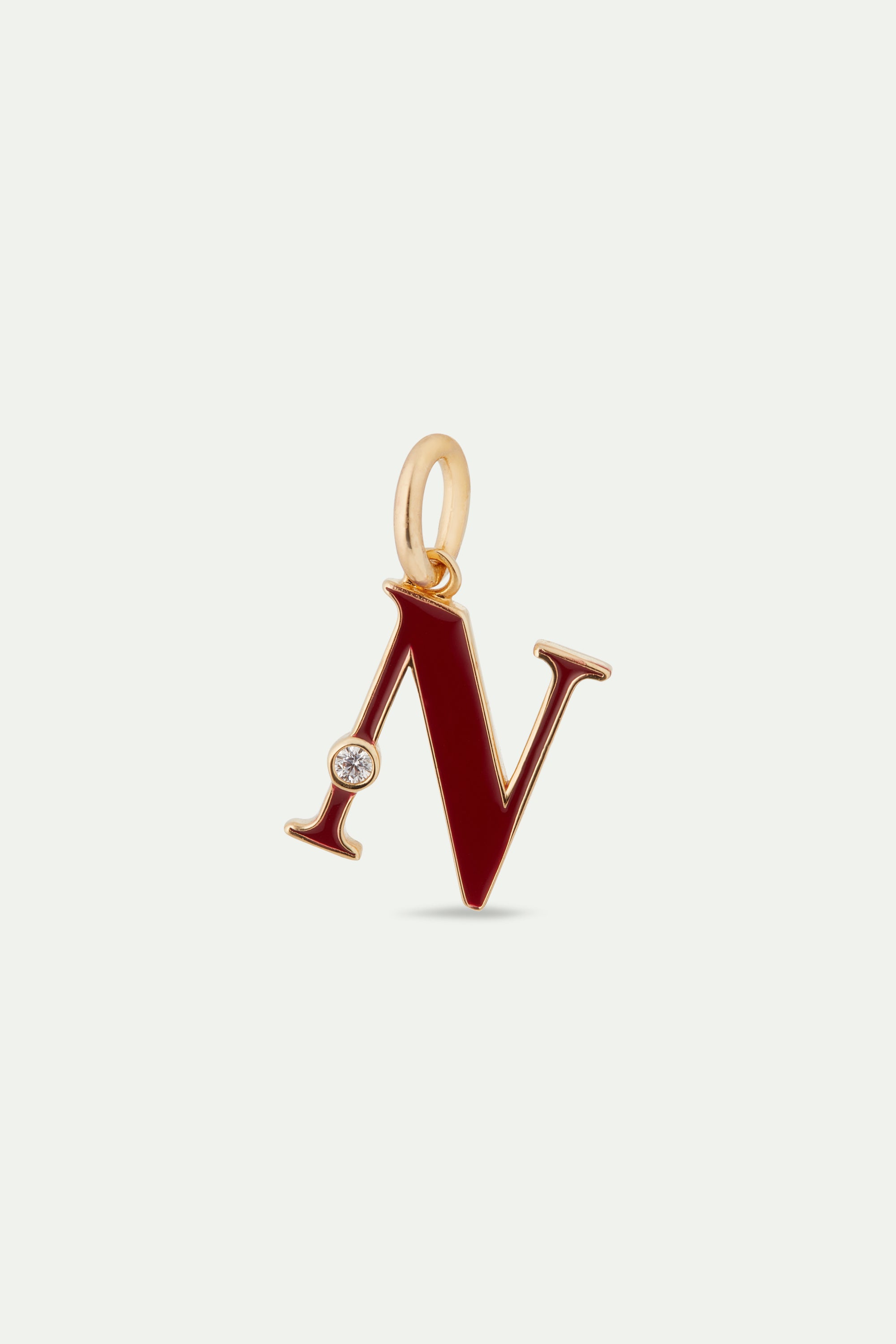 Letter N pendant necklace