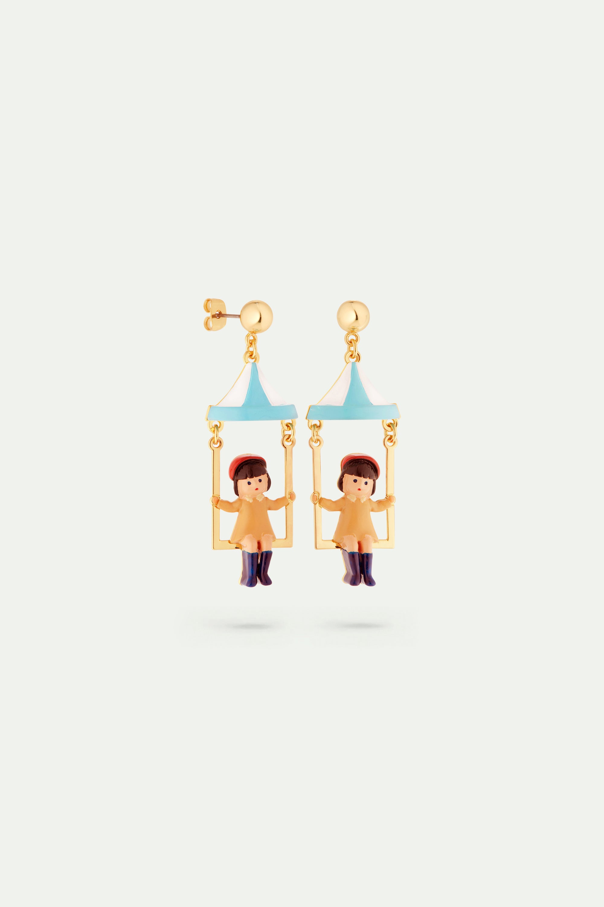 Little girl and funfair ride earrings