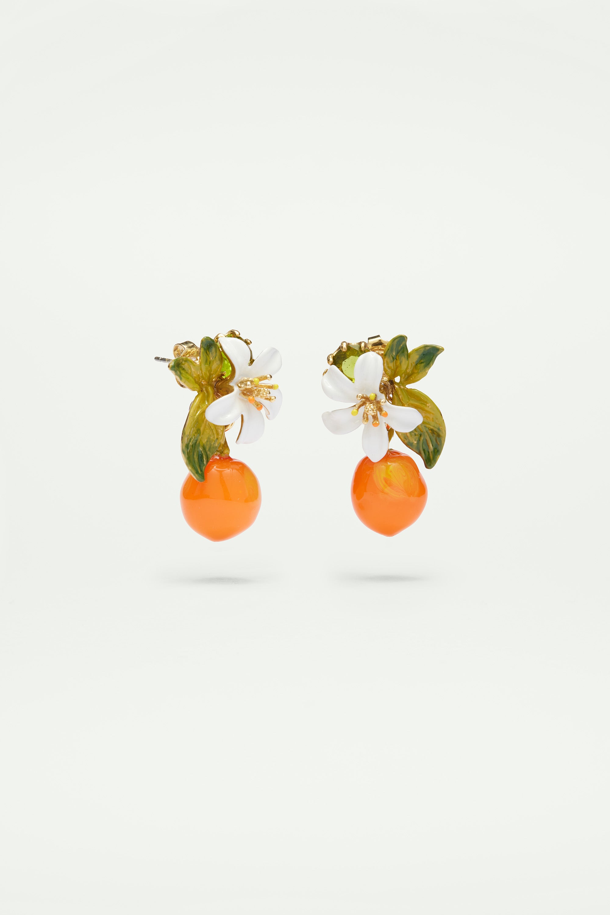 Clip Earrings JARDINS DE PROVENCE Orange blossom & Stone