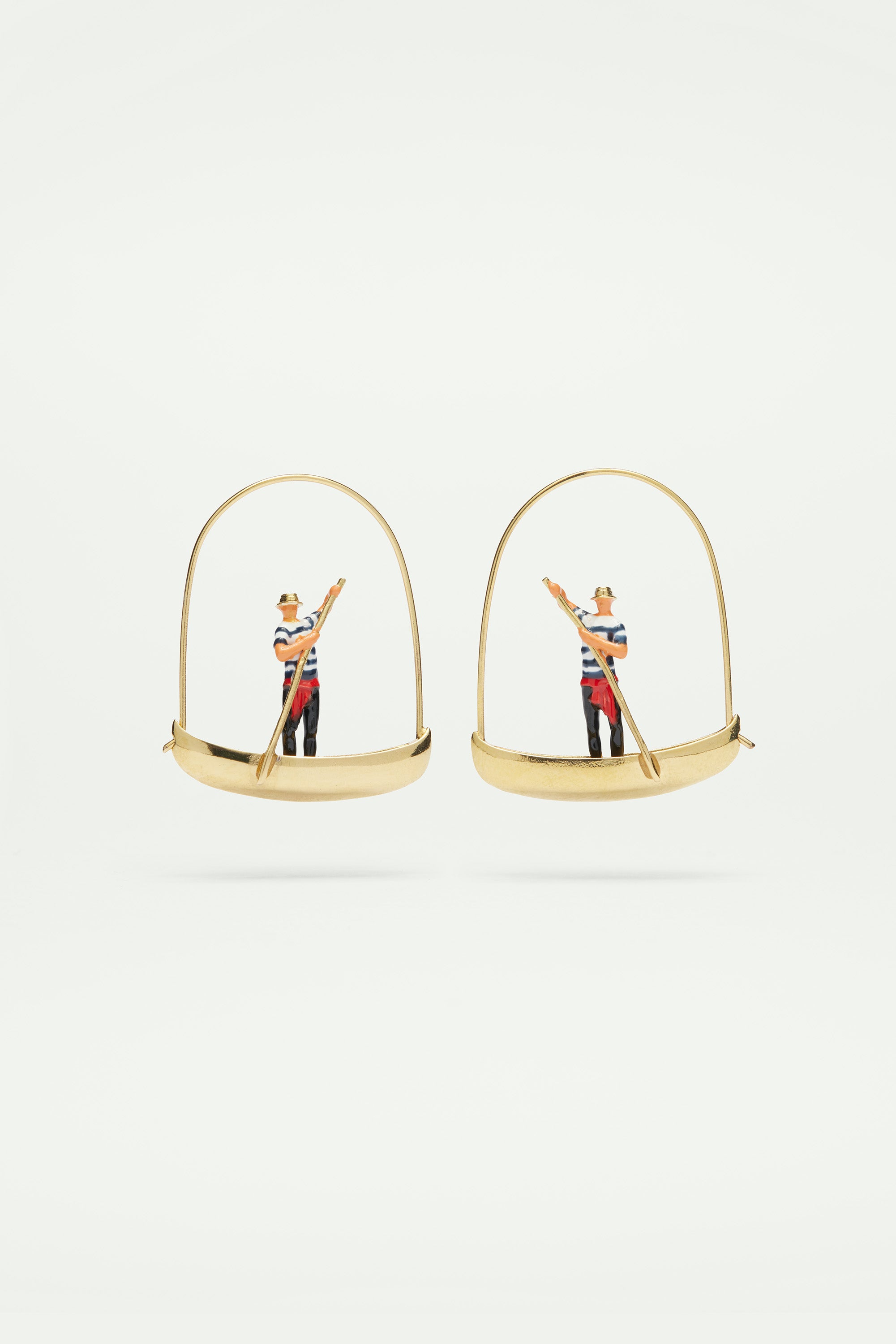 Boatman and gondola post earrings
